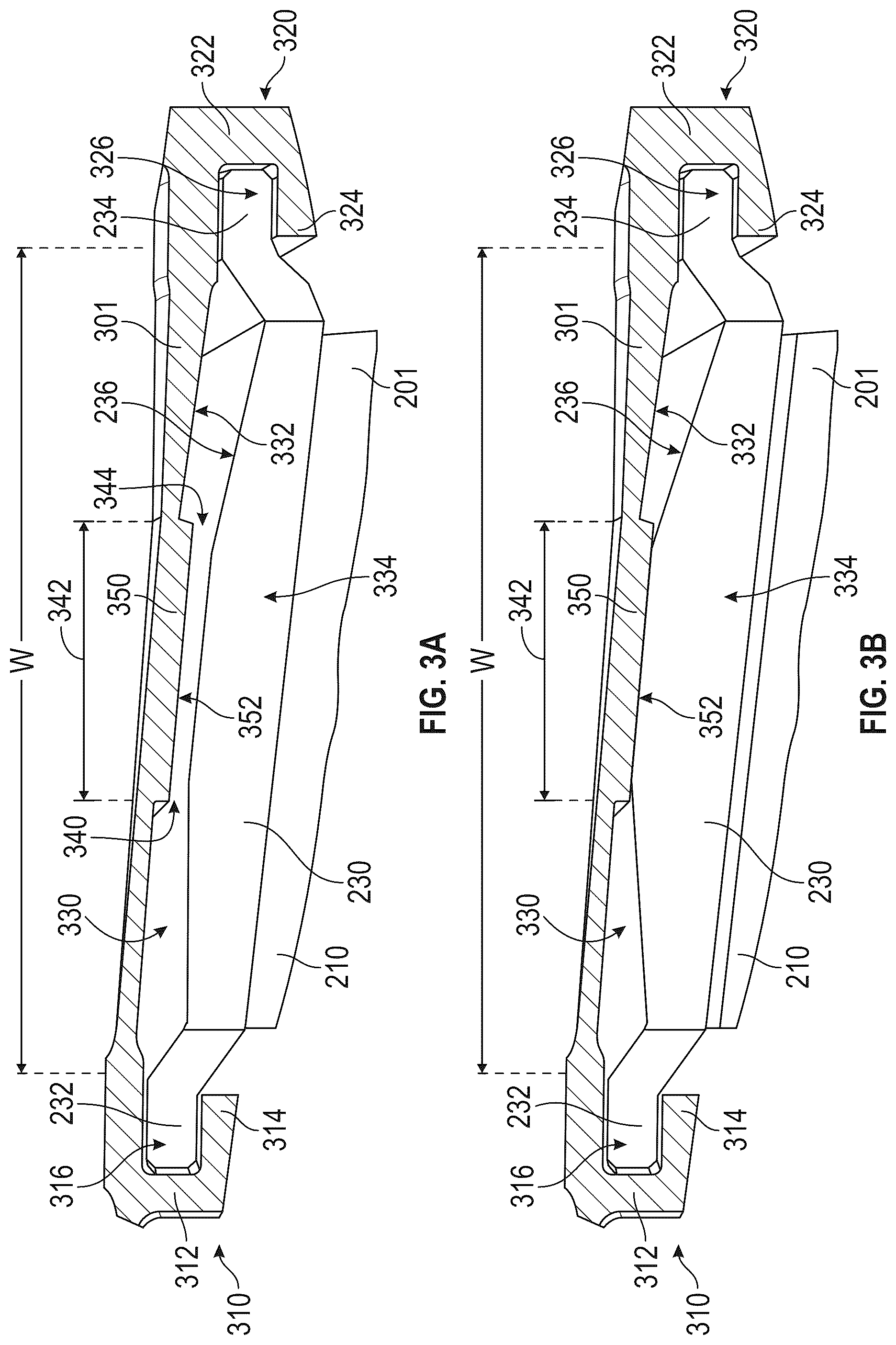 Patent US12492640 Figure 3 – Turbine engine including a vane support and a vane