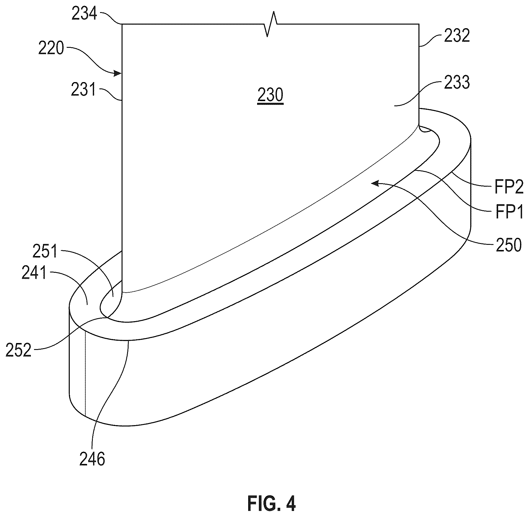 Patent US12492643 Figure 3 – Extended banana foot stator