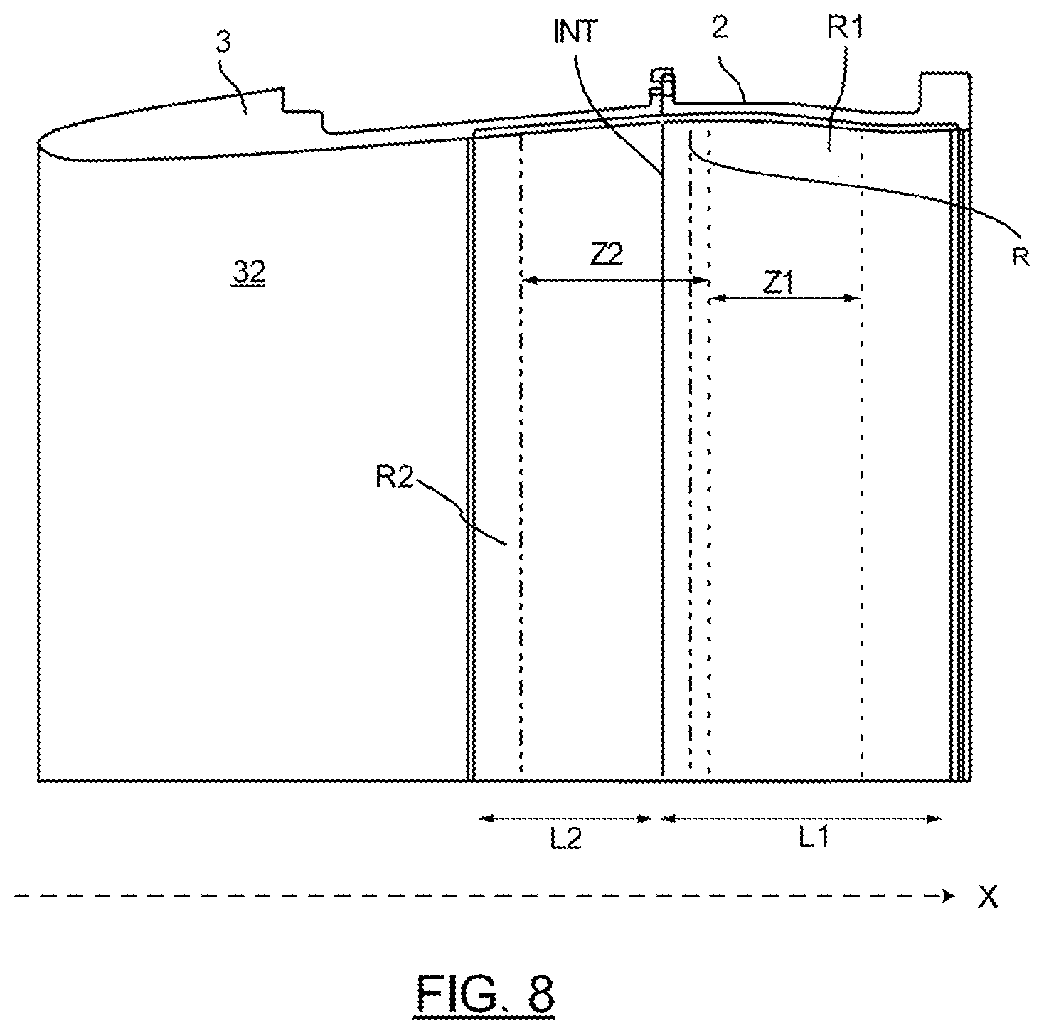 Patent US12492645 Figure 4 – Assembly for a turbine engine fan case and an air inlet, method for using such an assembly