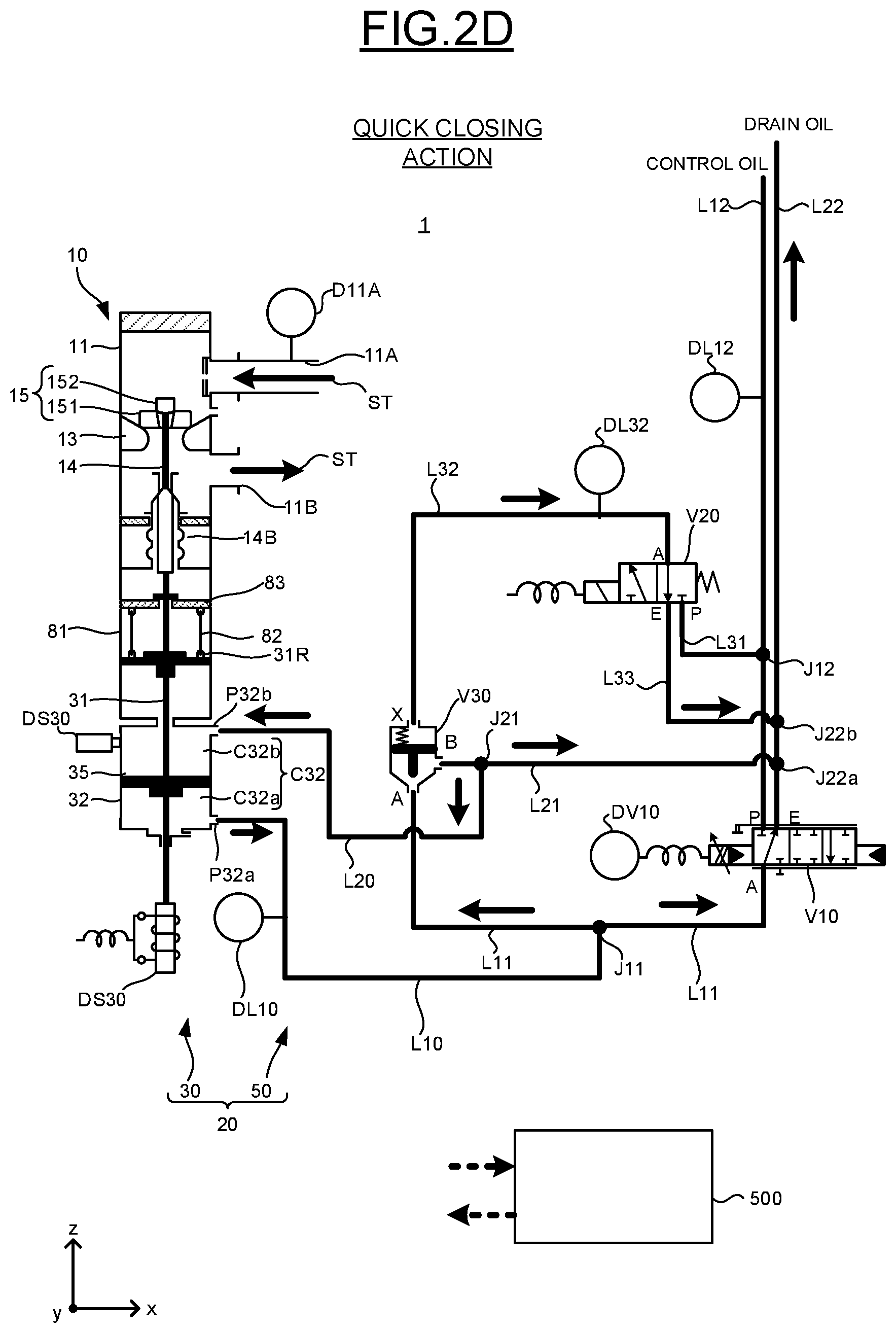 Patent US12492646 Figure 5 – Hydraulic drive valve monitoring device