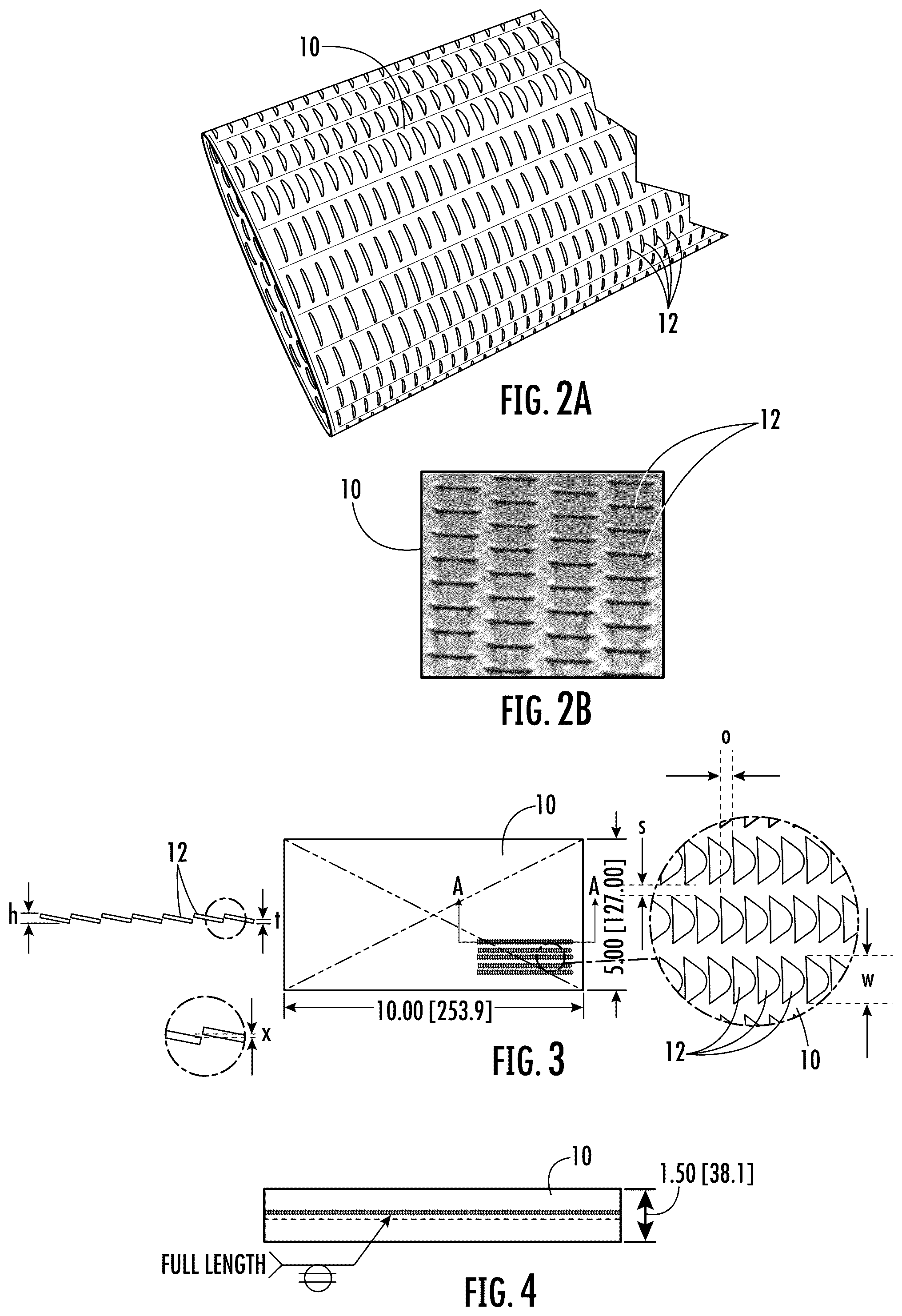 Patent US12492654 Figure 2 – Sound absorbing element with low profile micro-louver slits and muffler assembly using the same