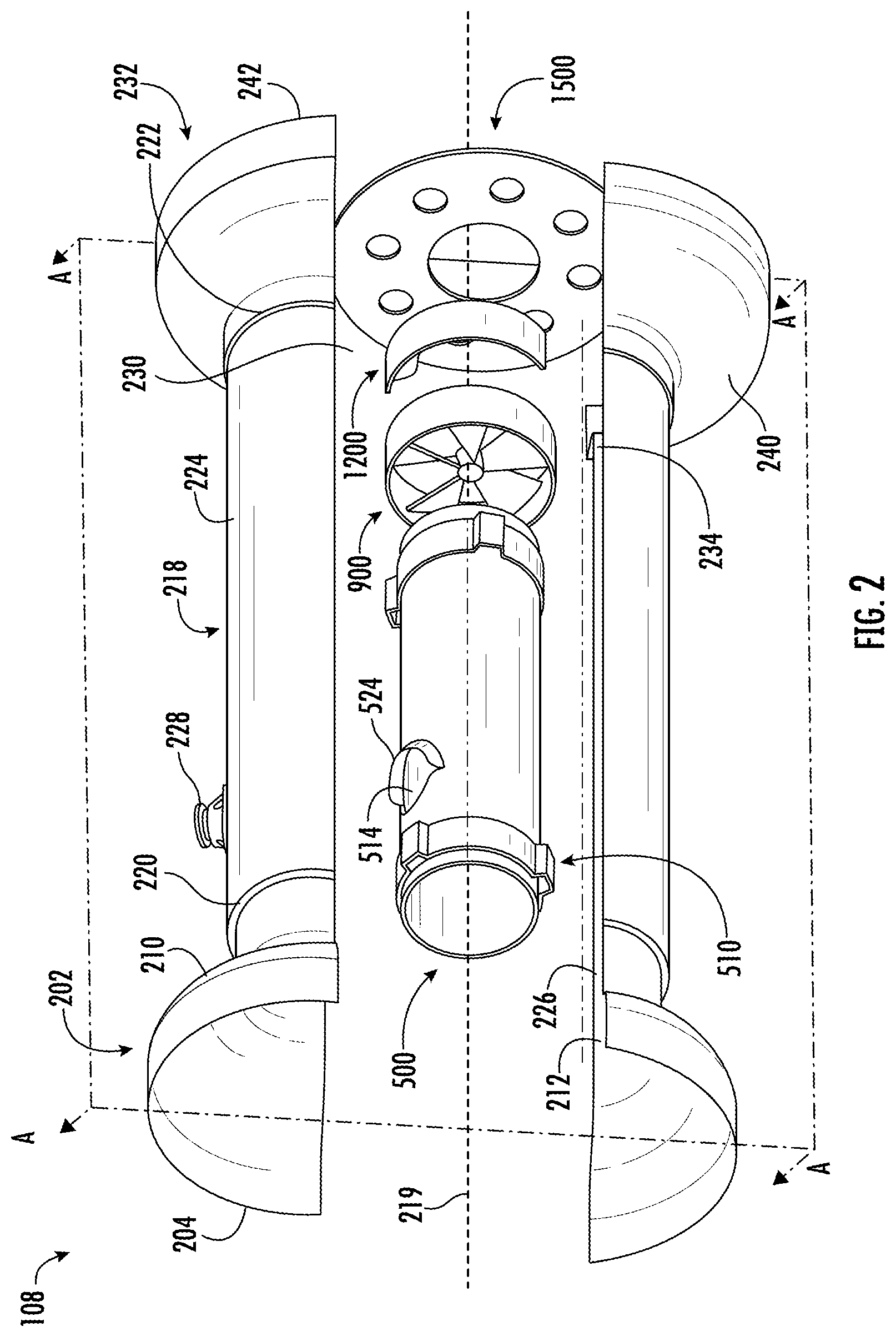 Patent US12492656 Figure 2 – Decomposition chambers for aftertreatment systems