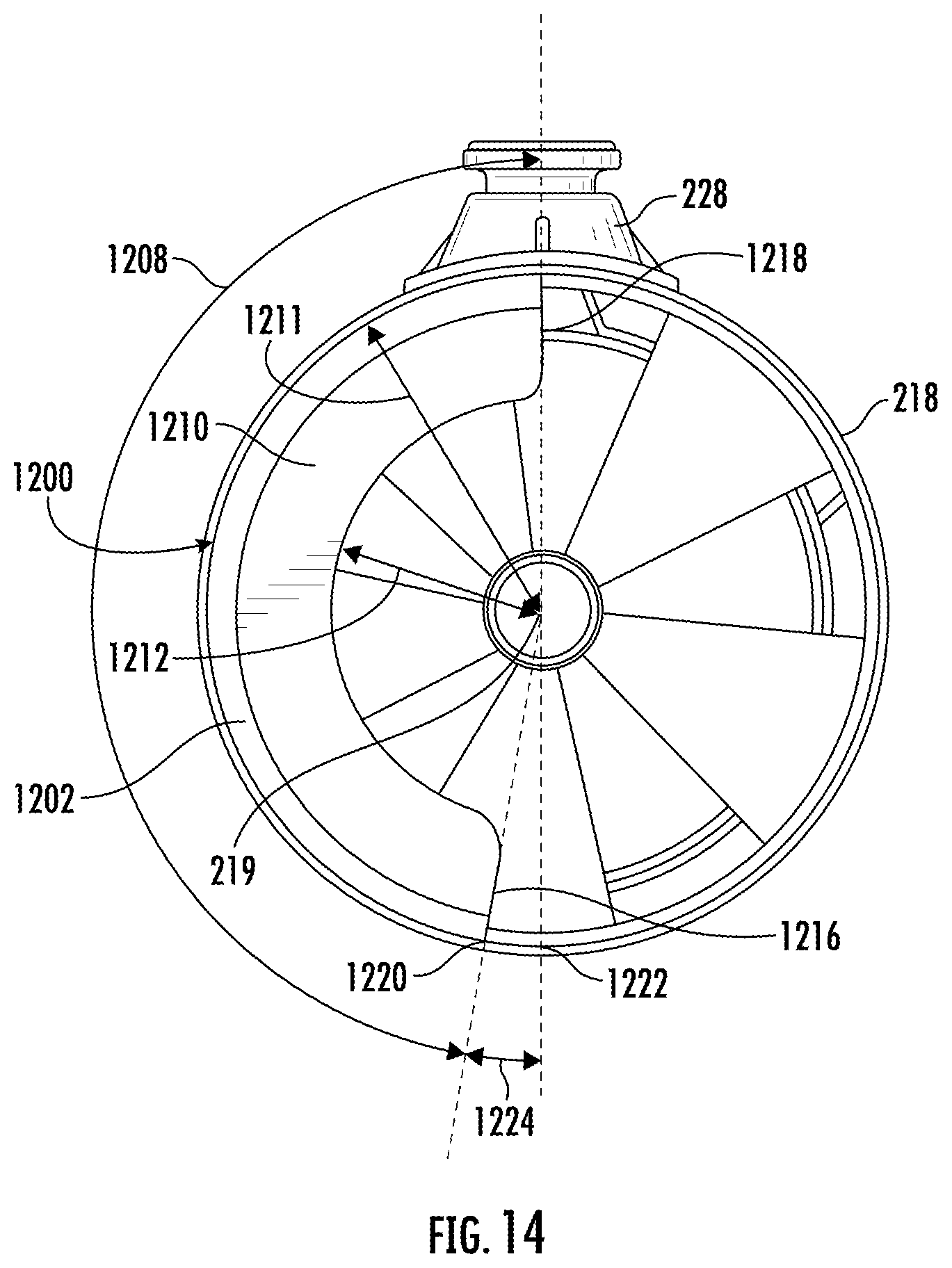 Patent US12492656 Figure 14 – Decomposition chambers for aftertreatment systems