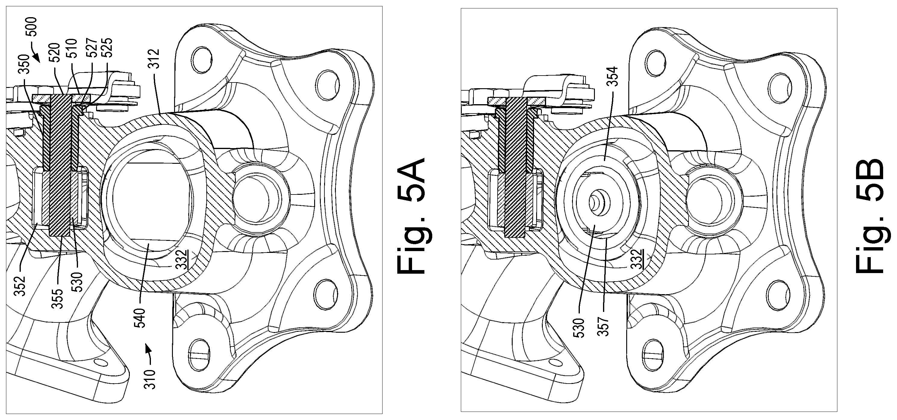 Patent US12492659 Figure 5 – Turbocharger turbine housing assembly