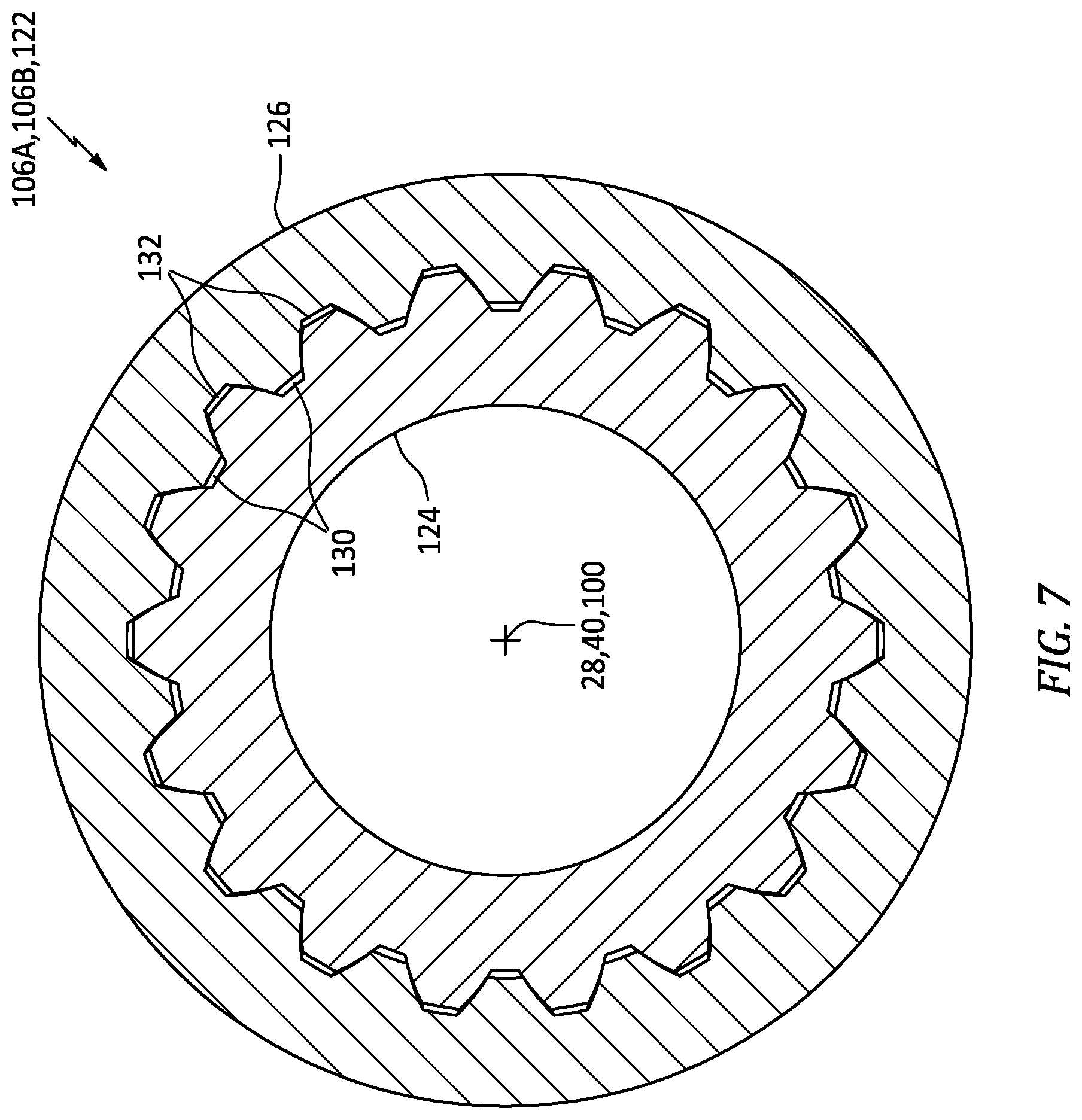 Patent US12492663 Figure 6 – Aircraft propulsion system geartrain
