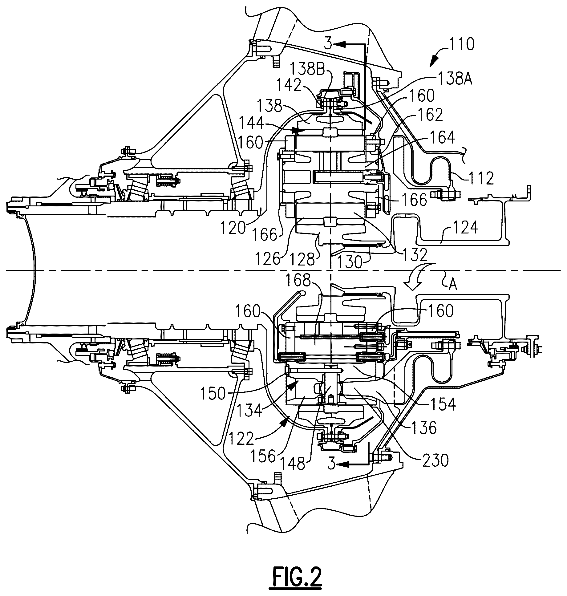 Patent US12492665 Figure 2 – Method of assembly for gas turbine fan drive gear system