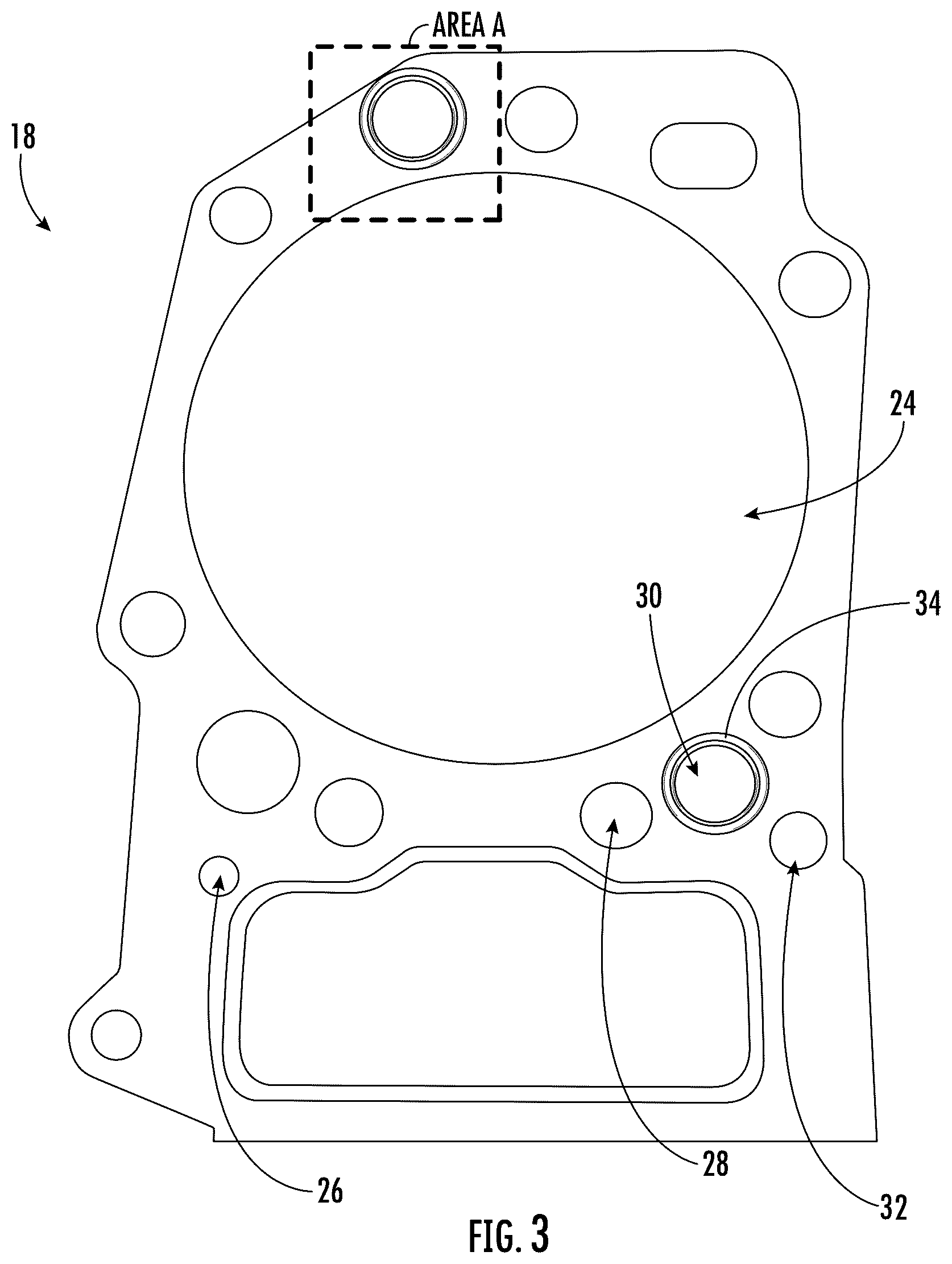 Patent US12492667 Figure 3 – Cylinder head joint gas leakage mitigation