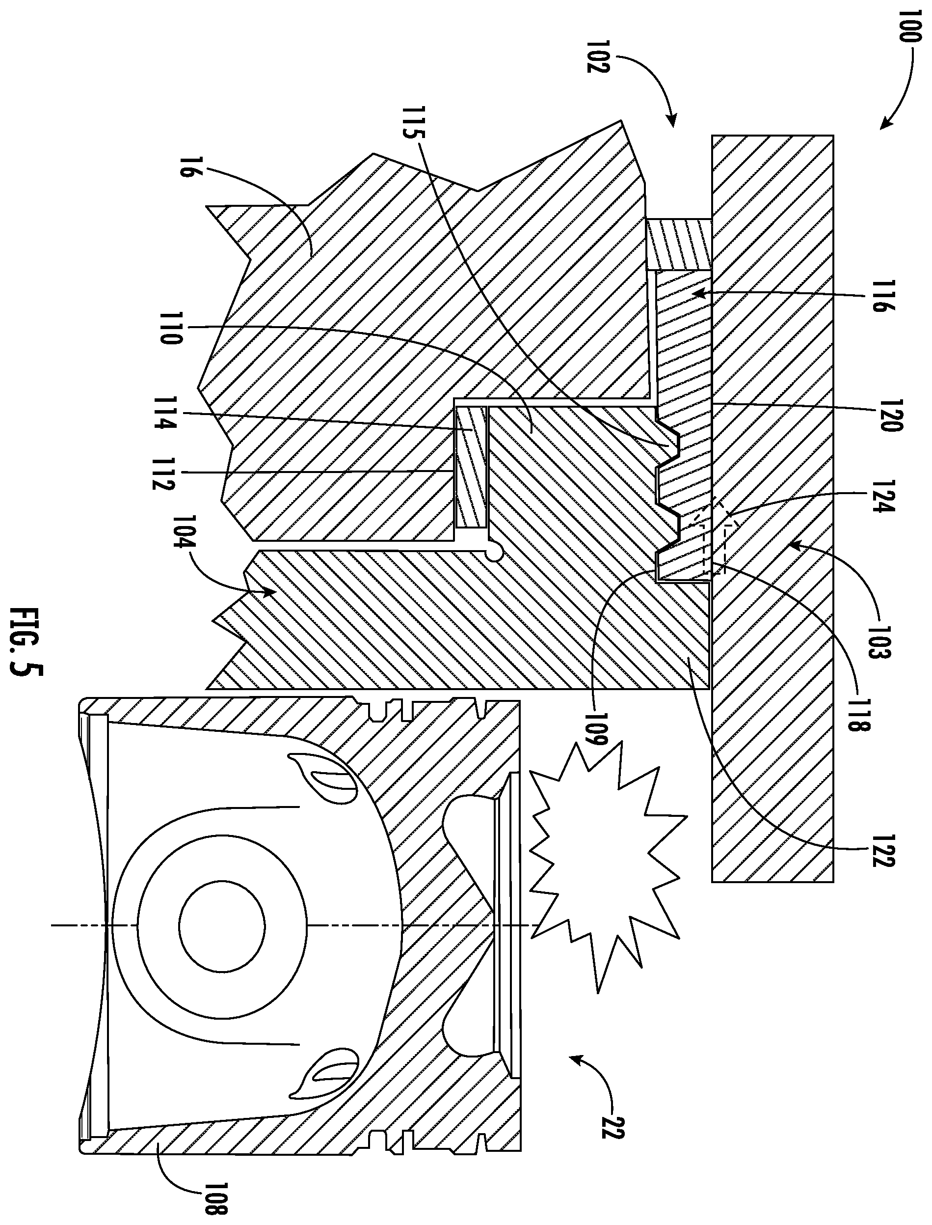 Patent US12492667 Figure 5 – Cylinder head joint gas leakage mitigation