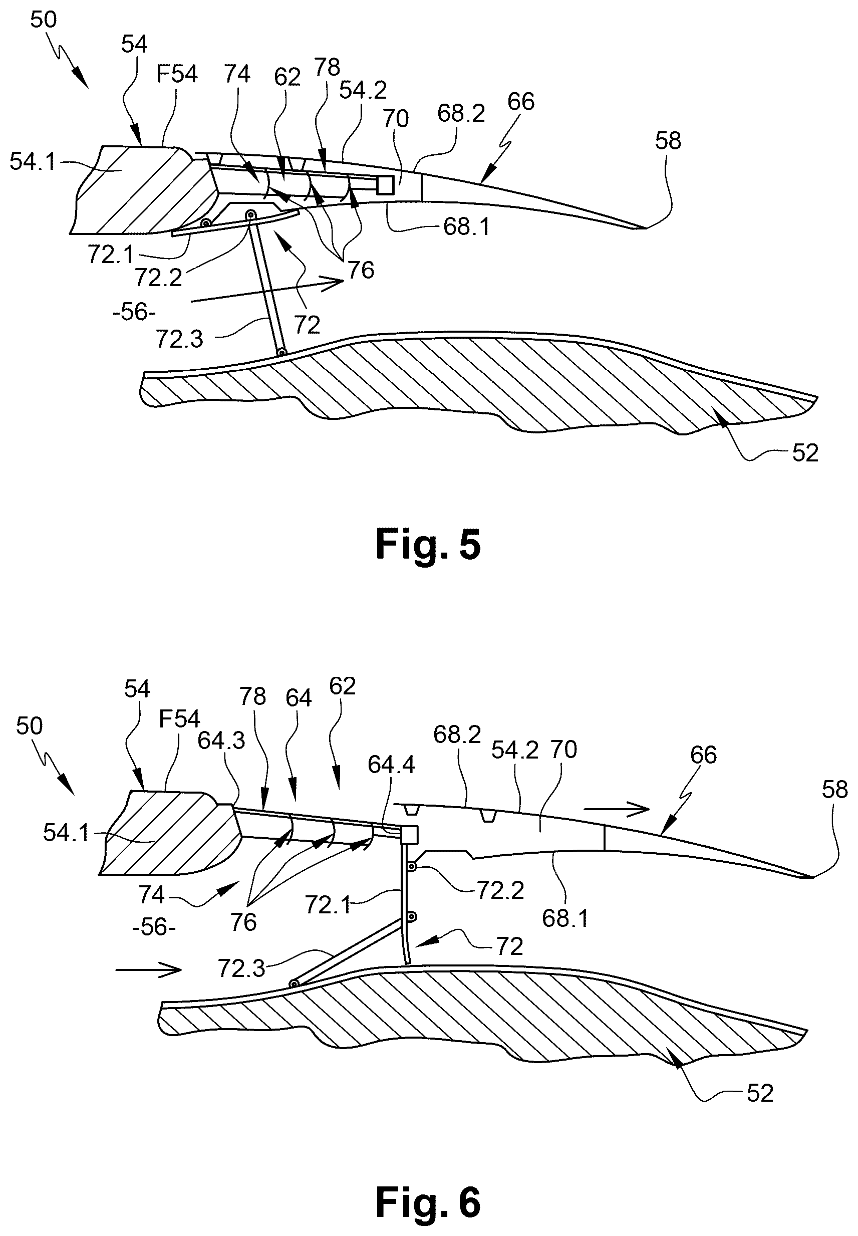 Patent US12492668 Figure 2 – Aircraft nacelle provided with at least one thrust reversal device comprising at least one longitudinal deflector, aircraft comprising at least one propulsion assembly composed of such a nacelle