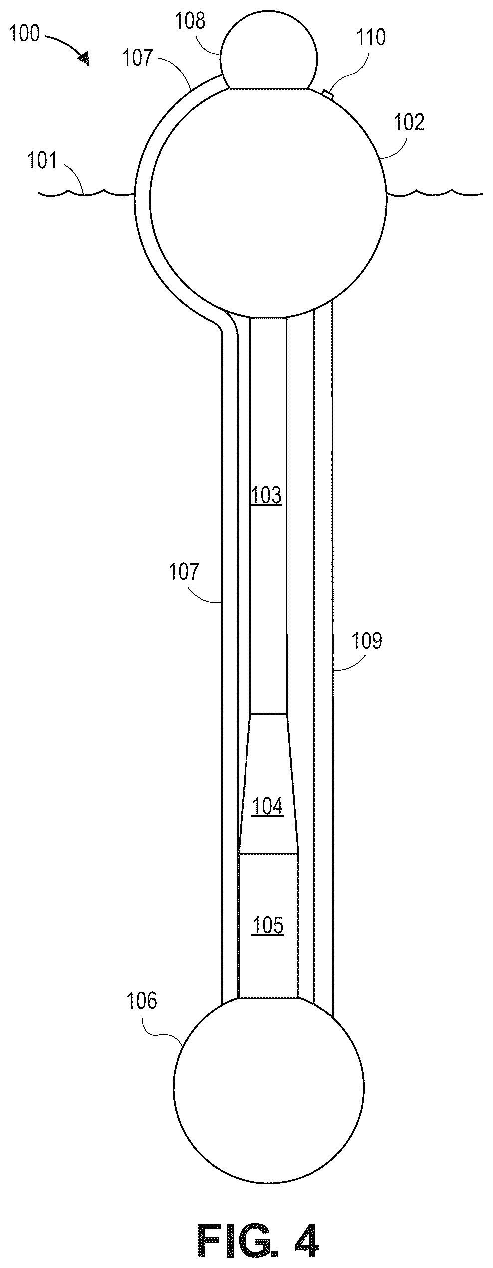 Patent US12492673 Figure 4 – Recirculating inertial hydrodynamic pump and wave engine