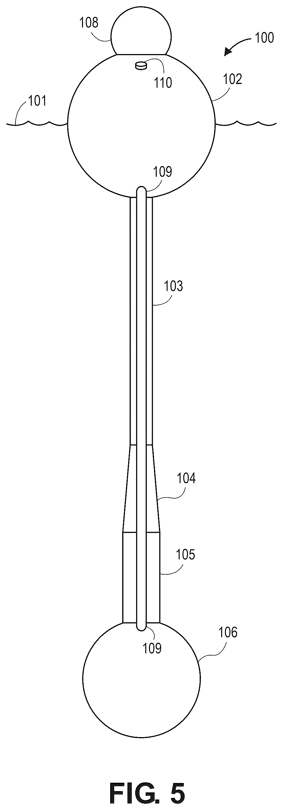 Patent US12492673 Figure 5 – Recirculating inertial hydrodynamic pump and wave engine