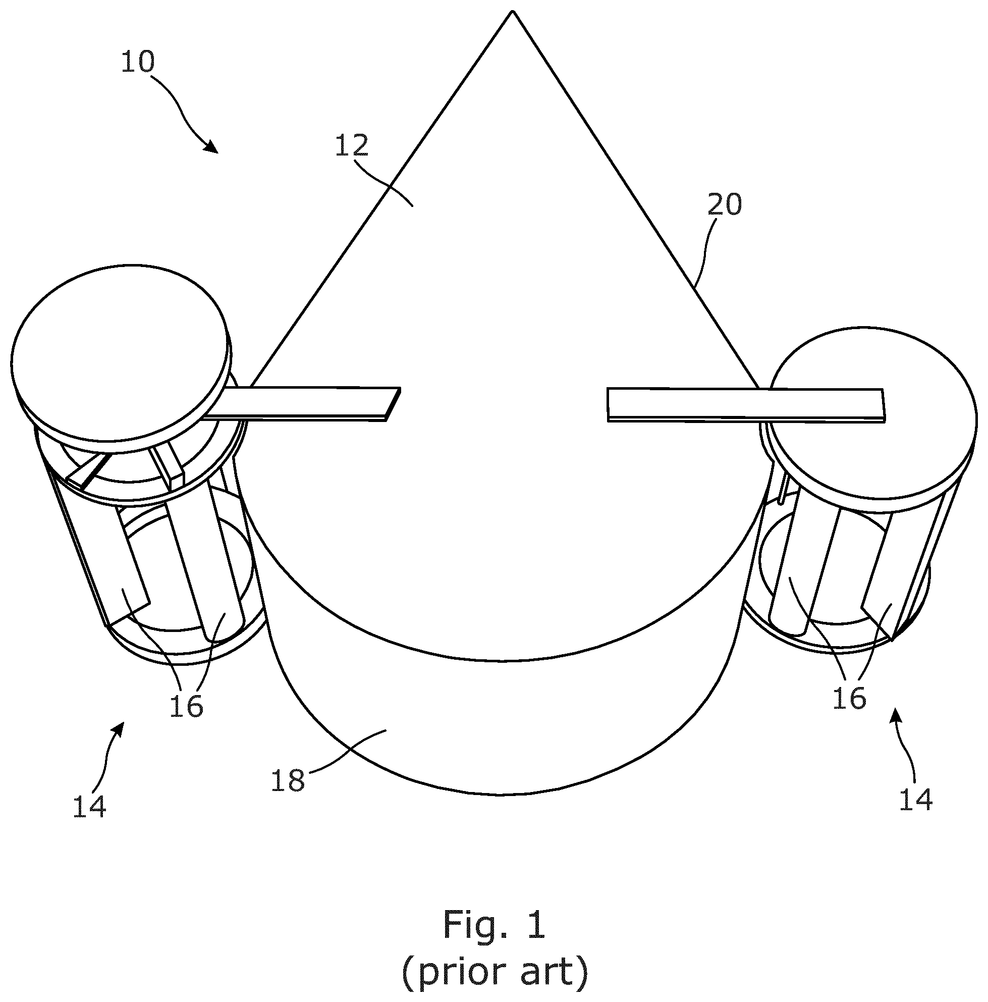 Patent US12492675 Figure 1 – Blade pitch control arrangement