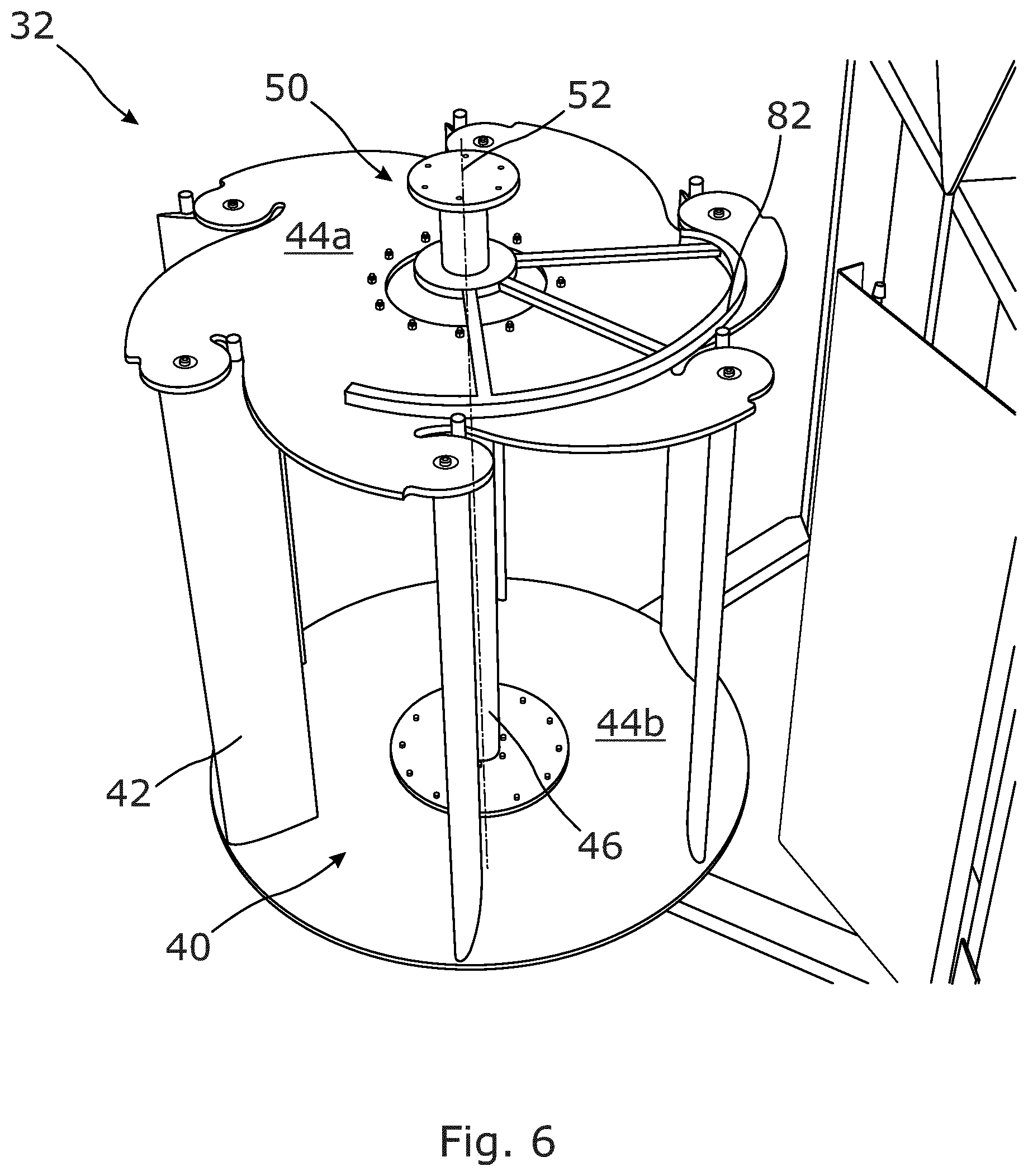 Patent US12492675 Figure 5 – Blade pitch control arrangement