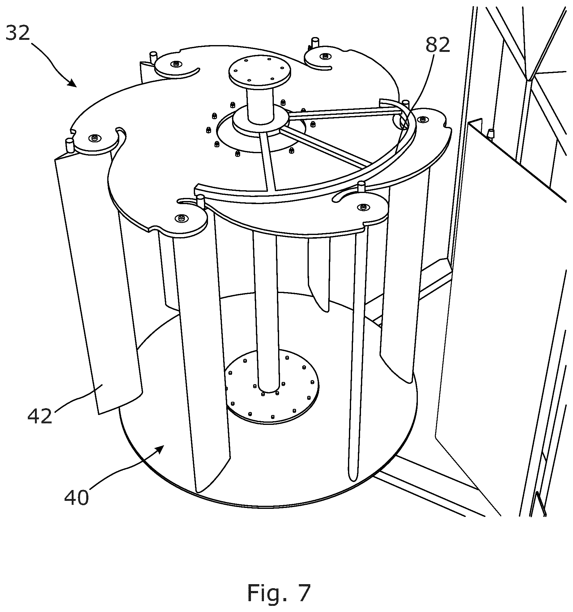 Patent US12492675 Figure 6 – Blade pitch control arrangement