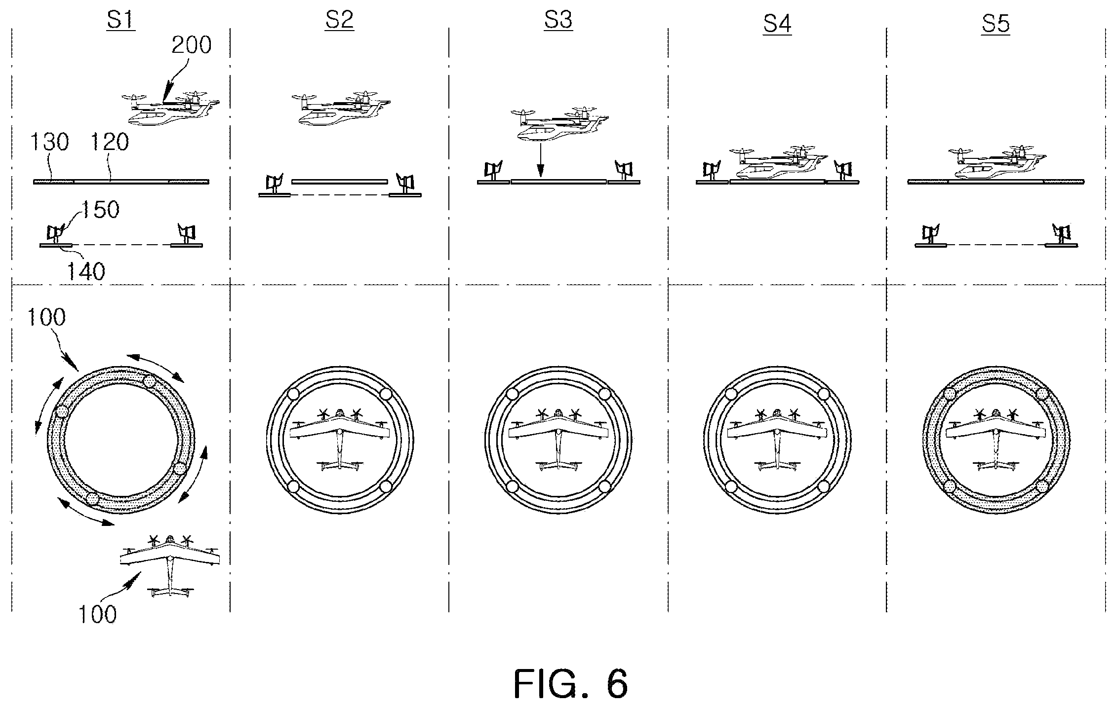 Patent US12492680 Figure 5 – Vertiport including wind power generation system