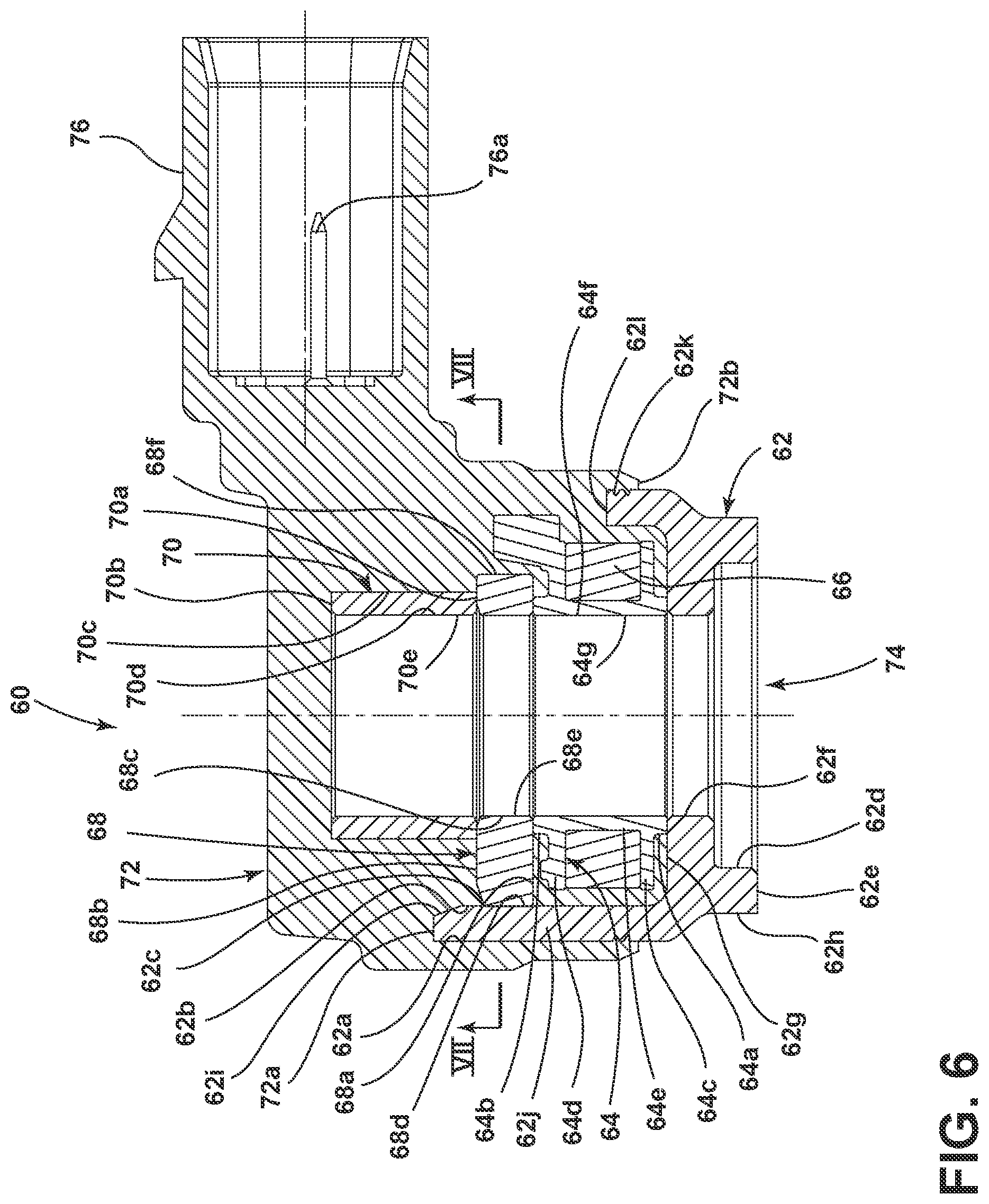 Patent US12492690 Figure 6 – Overmolded coil assembly for a fuel pump