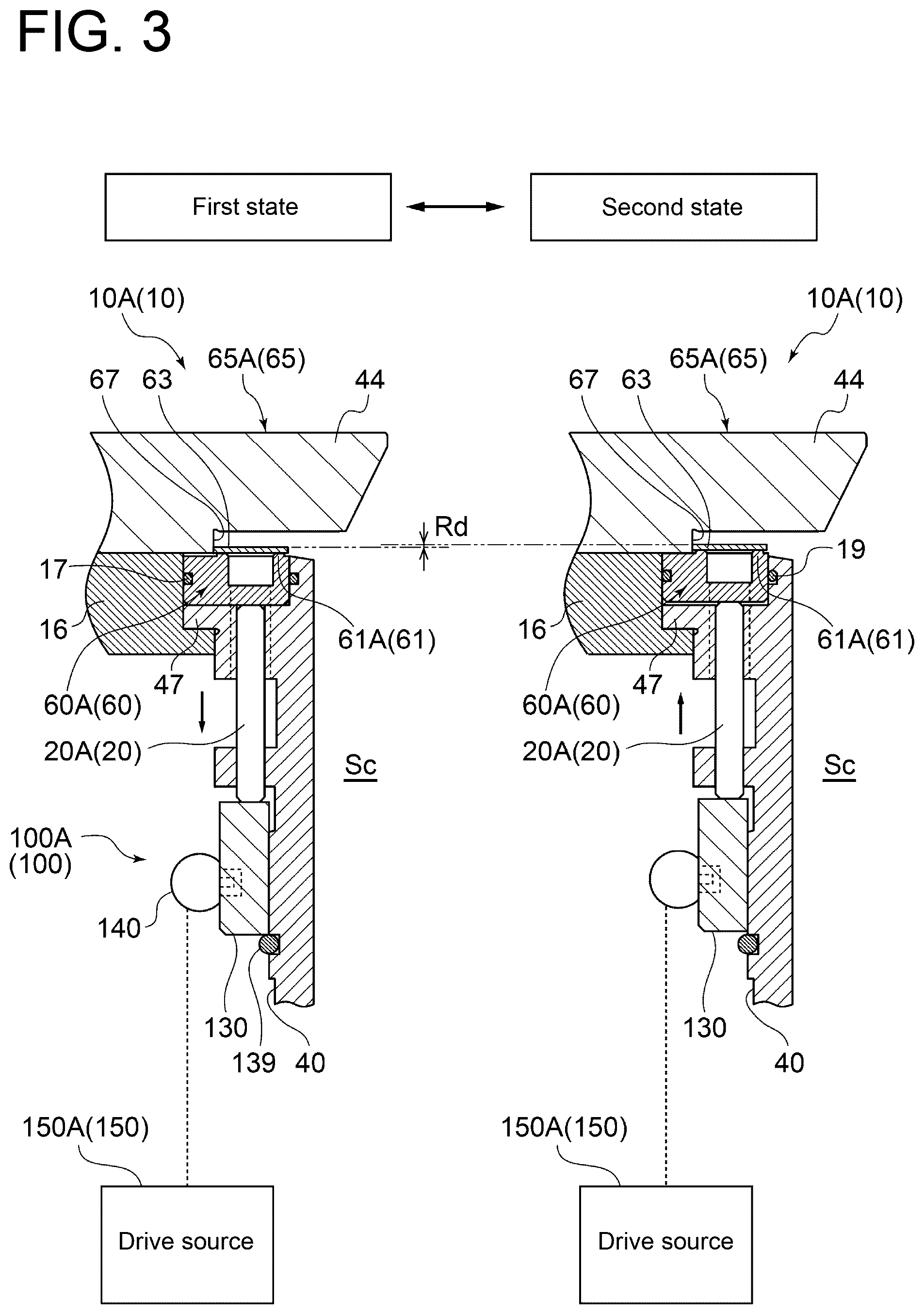 Patent US12492691 Figure 3 – Reciprocating compressor