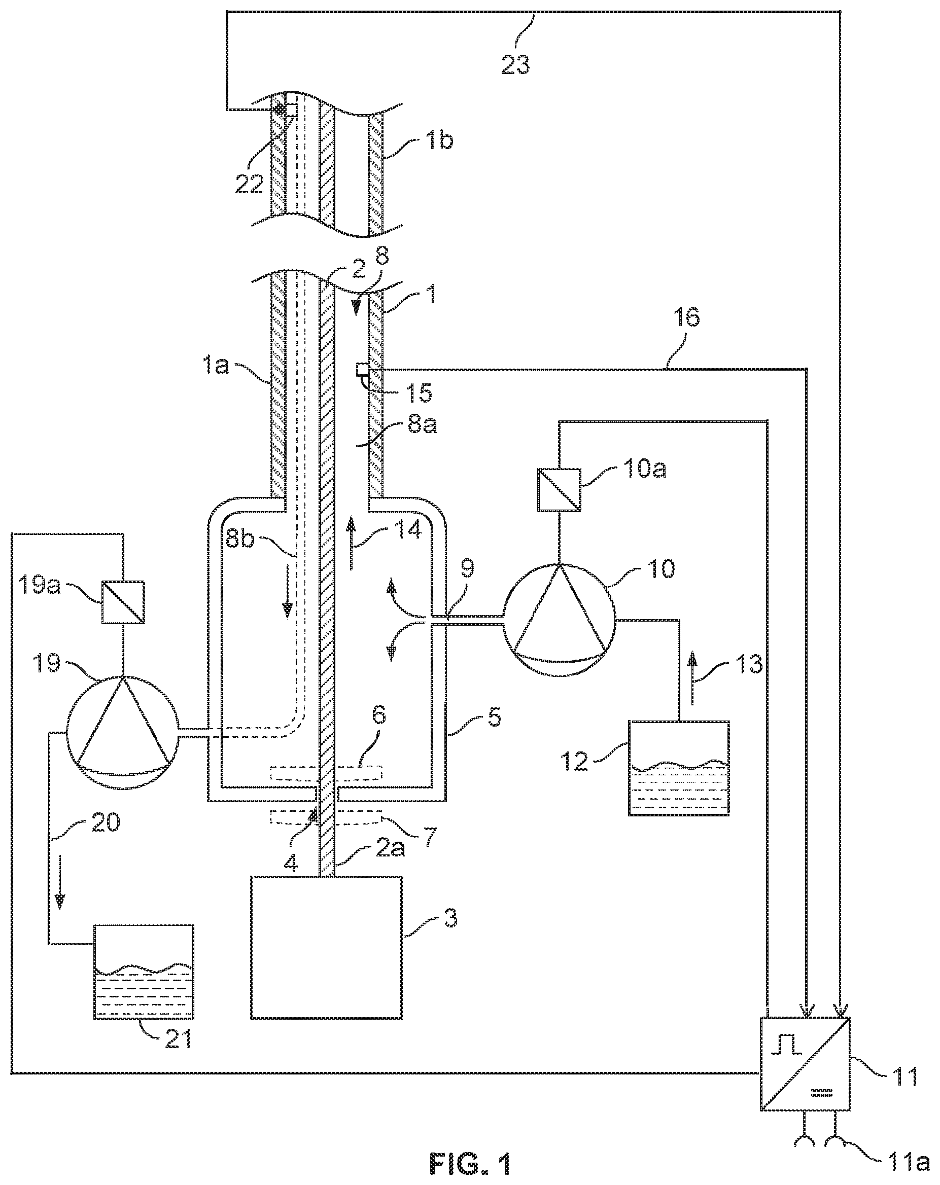 Patent US12492692 Figure 1 – Method for operating a supply device which supplies a liquid to a channel, and supply device, hollow catheter, and catheter pump