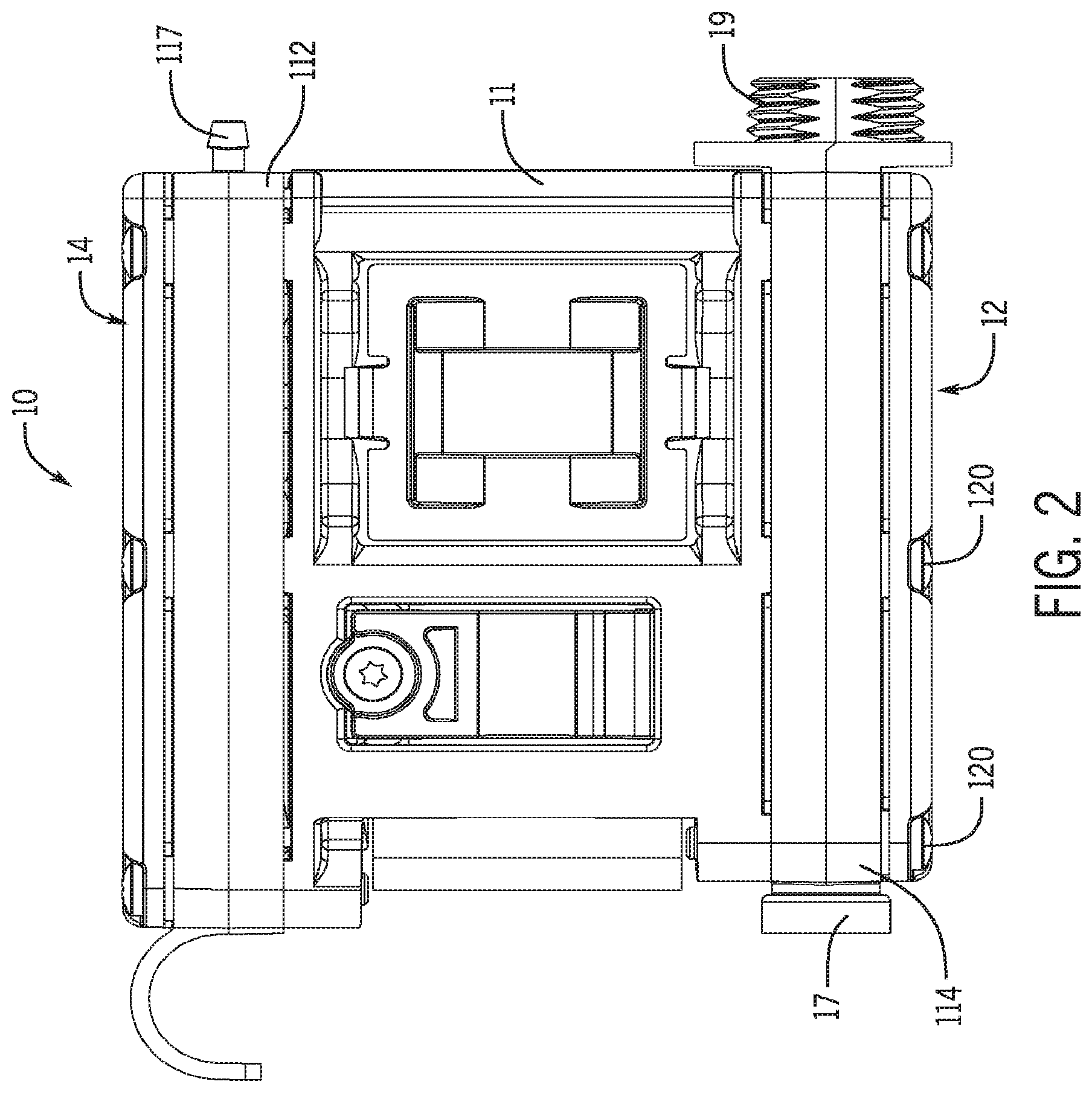 Patent US12492694 Figure 2 – Personal air sampling pump assembly