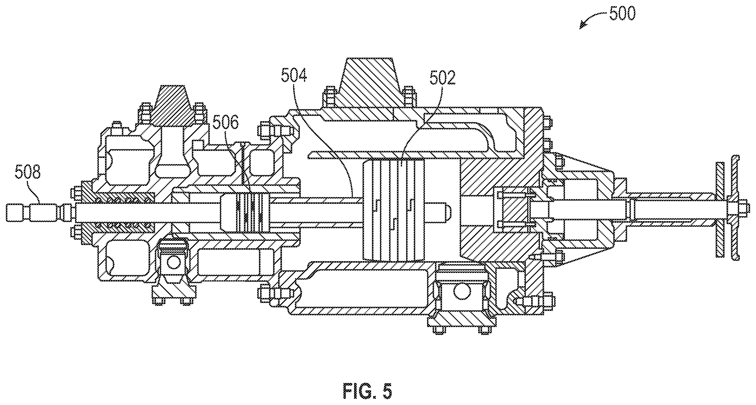 Patent US12492695 Figure 5 – Reconfigurable multi-stage gas compressor