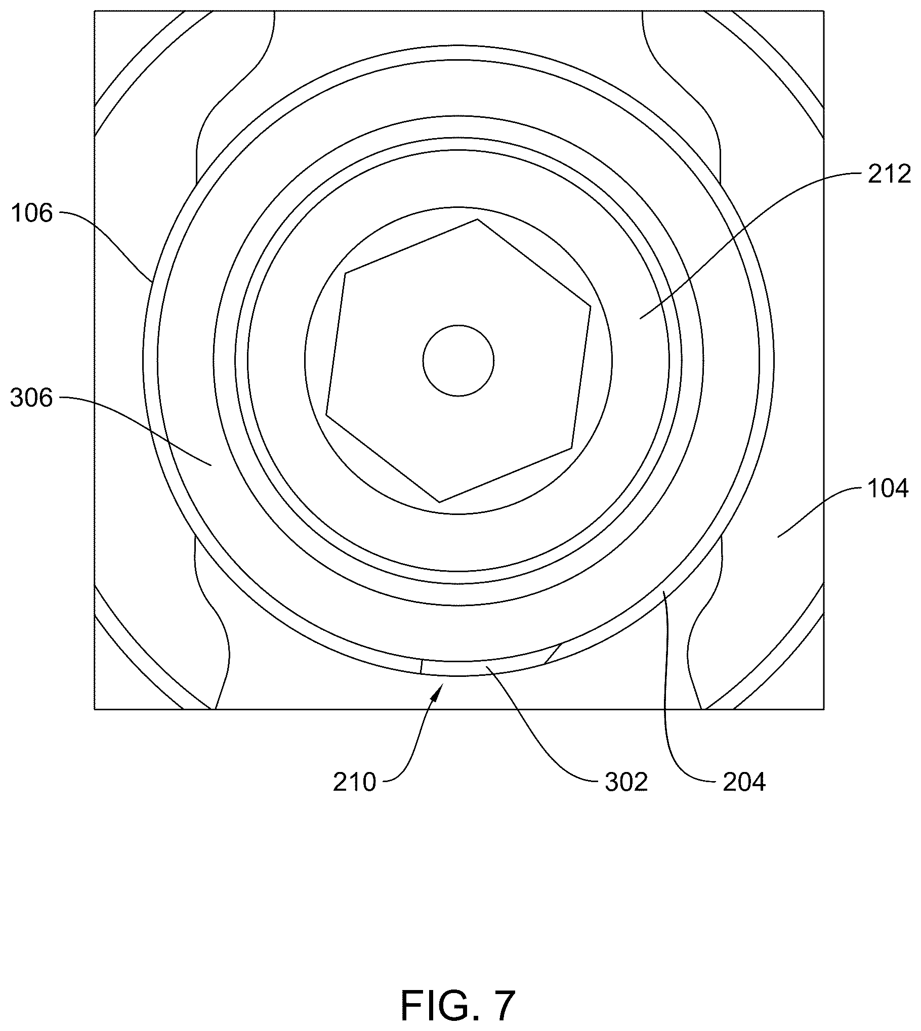Patent US12492697 Figure 7 – System and method for reduced thread stress for buttress style threads used in frac pump fluid ends