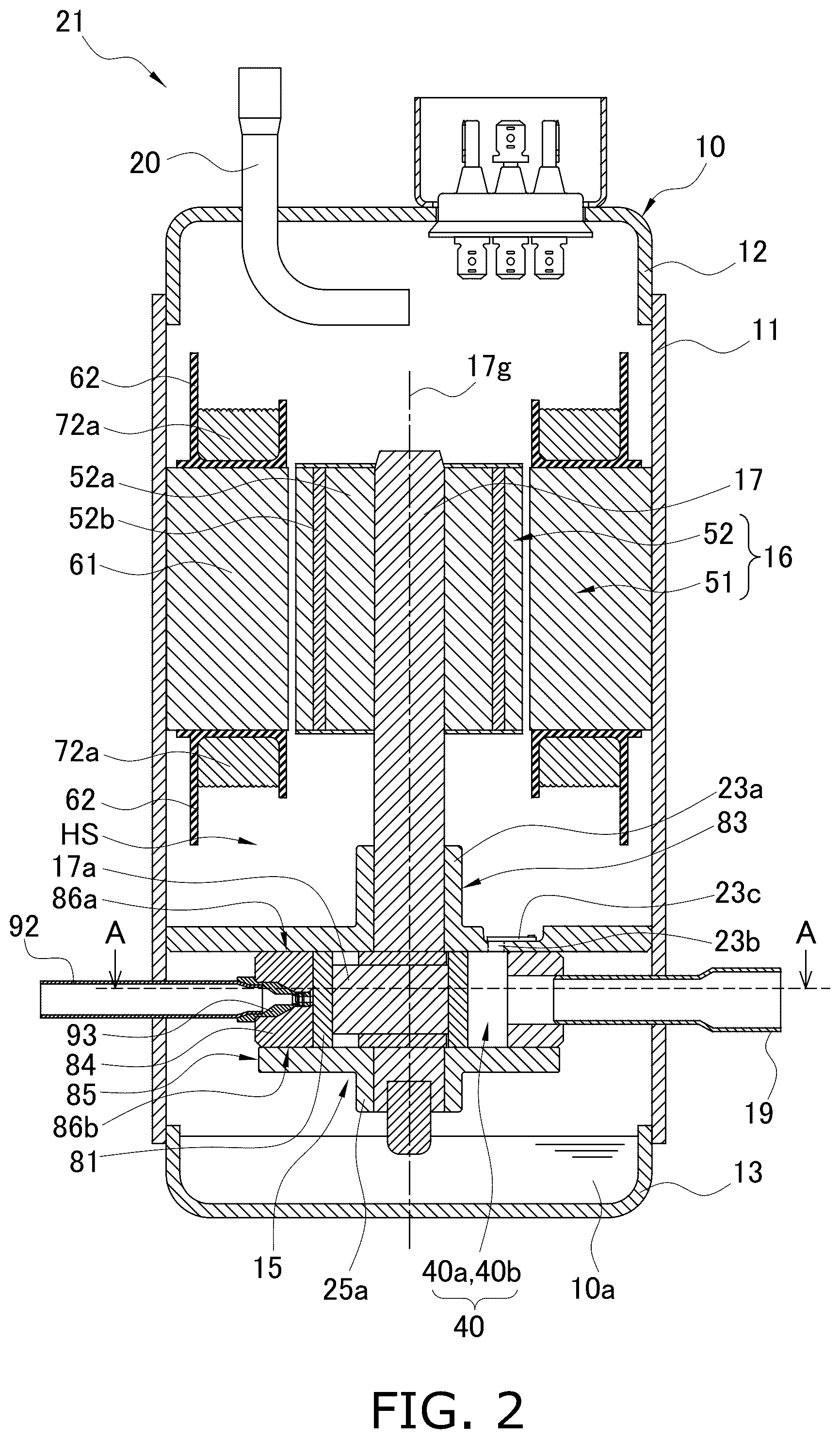 Patent US12492699 Figure 2 – Compressor and air conditioner