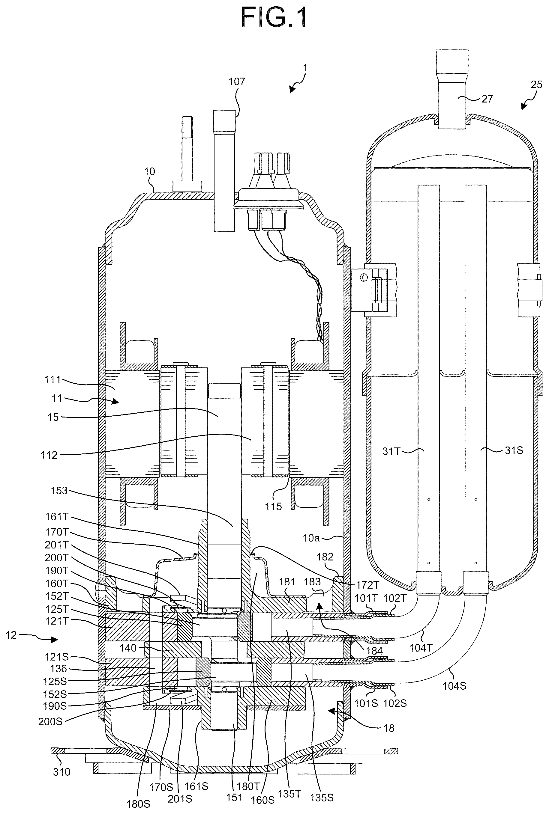 Patent US12492700 Figure 1 – Compressor endplate
