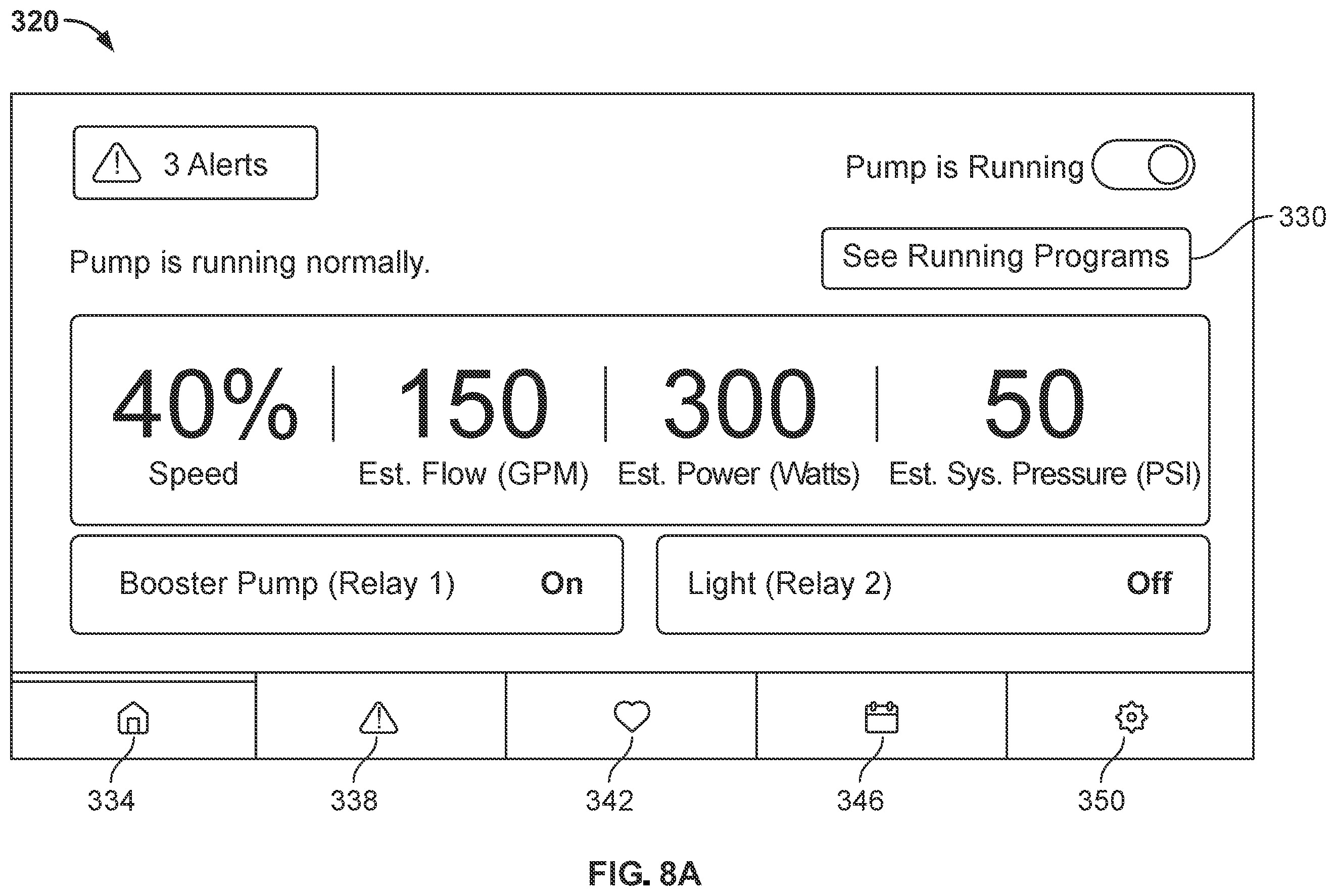 Patent US12492701 Figure 8 – Variable speed pumping system and method