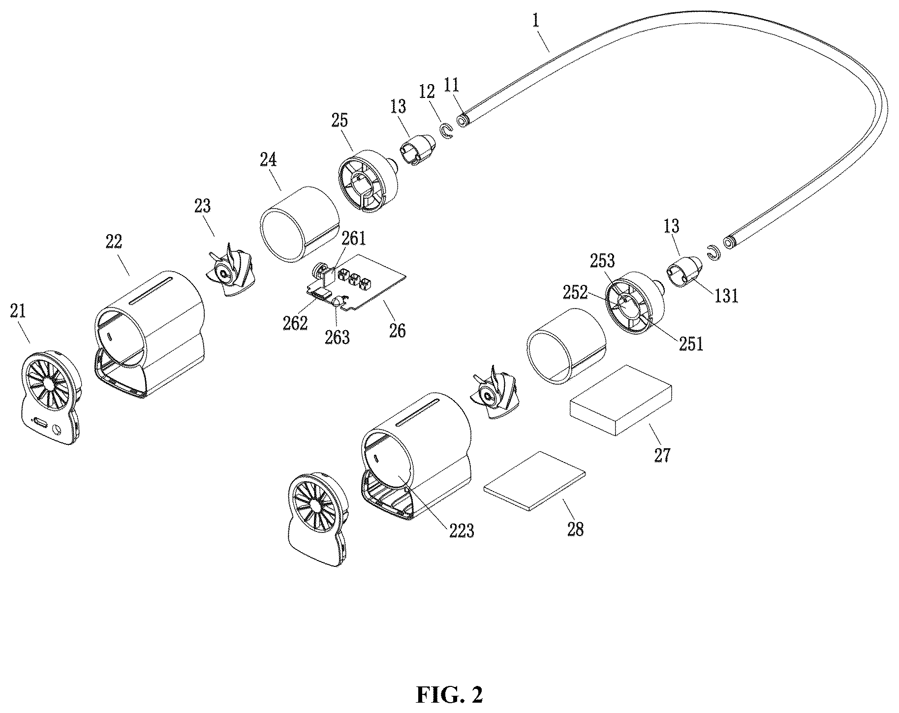 Patent US12492702 Figure 2 – High-speed neck fan