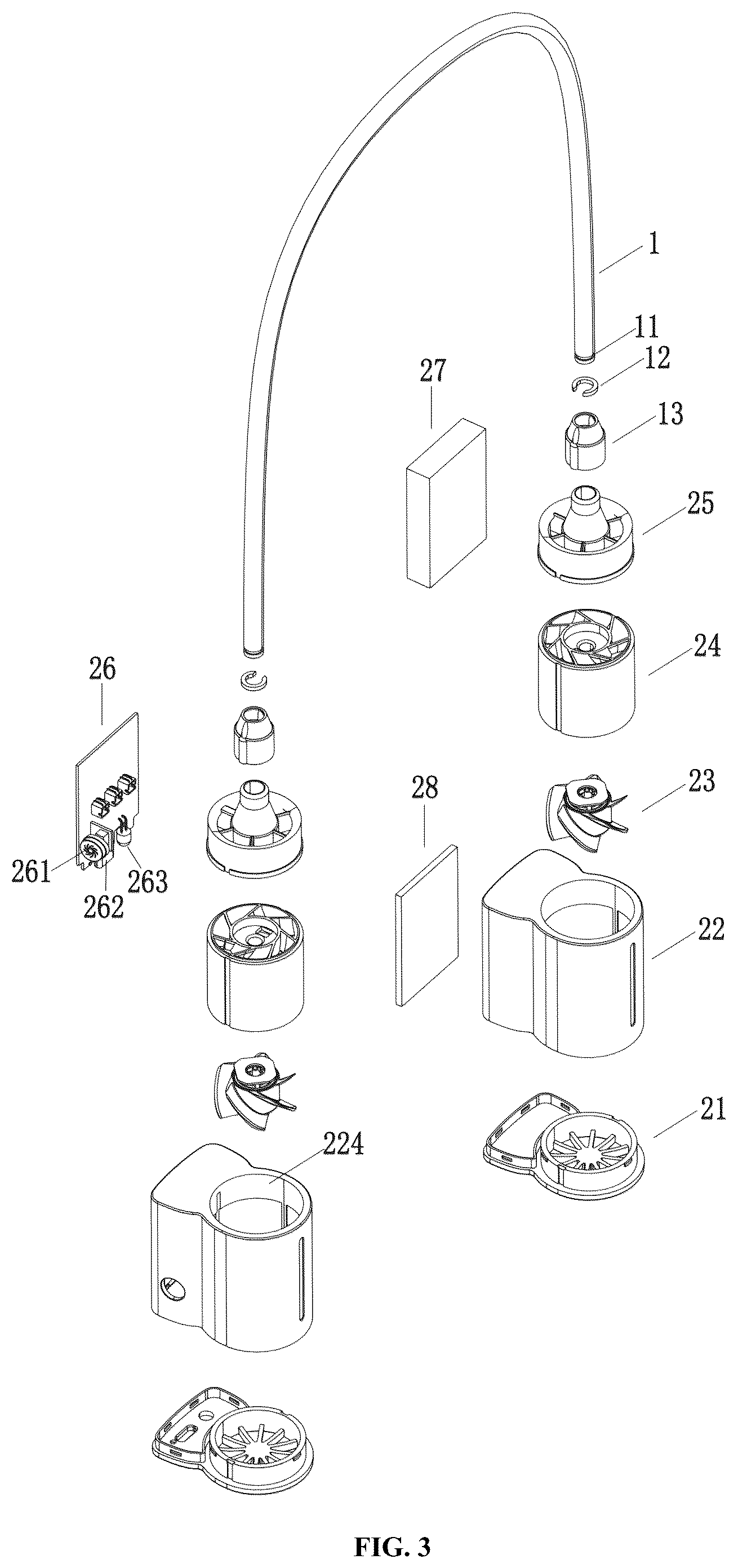 Patent US12492702 Figure 3 – High-speed neck fan