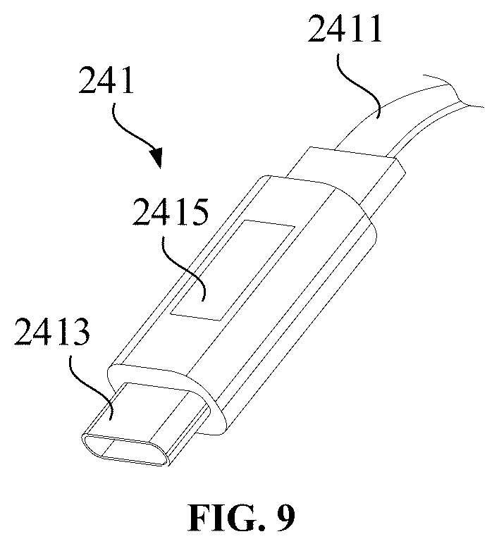 Patent US12492703 Figure 9 – Handheld fan