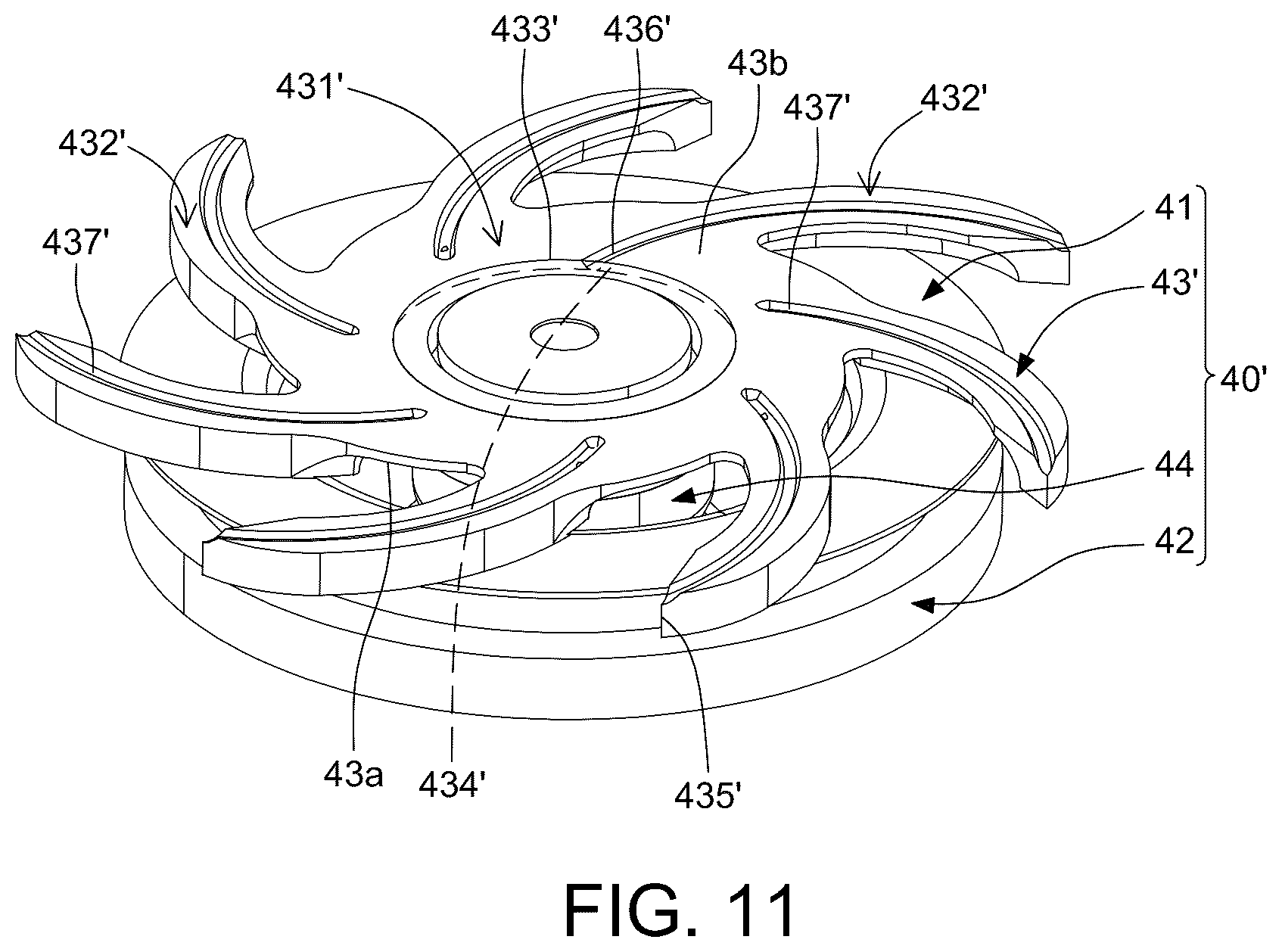Patent US12492705 Figure 9 – Water pump structure and rotor thereof