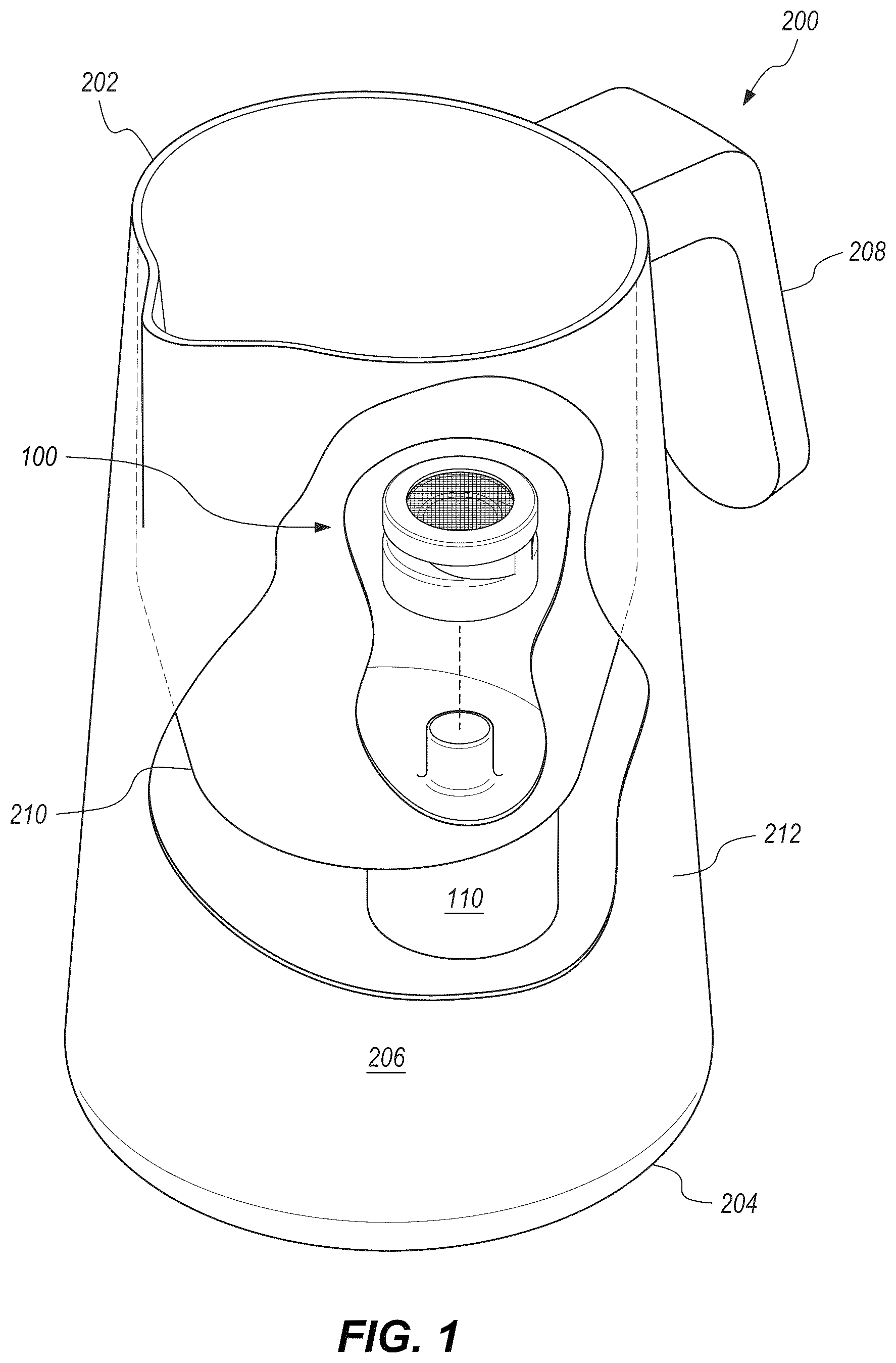 Patent US12492706 Figure 1 – Impeller for automated microfoaming