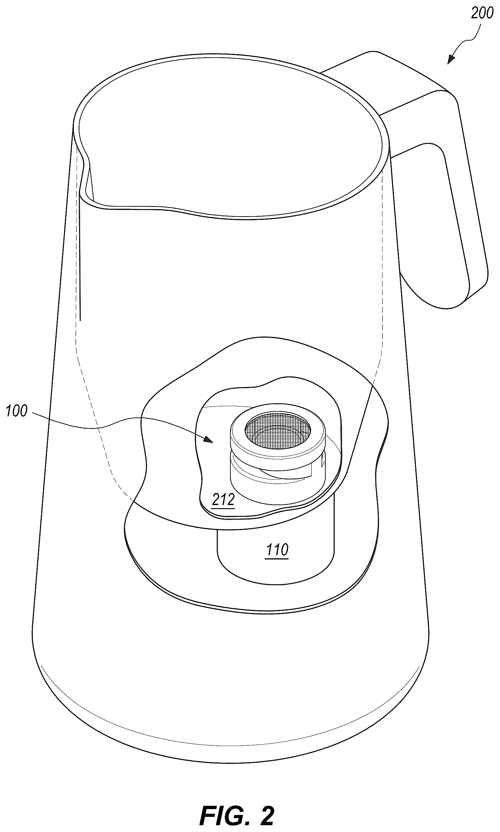 Patent US12492706 Figure 2 – Impeller for automated microfoaming