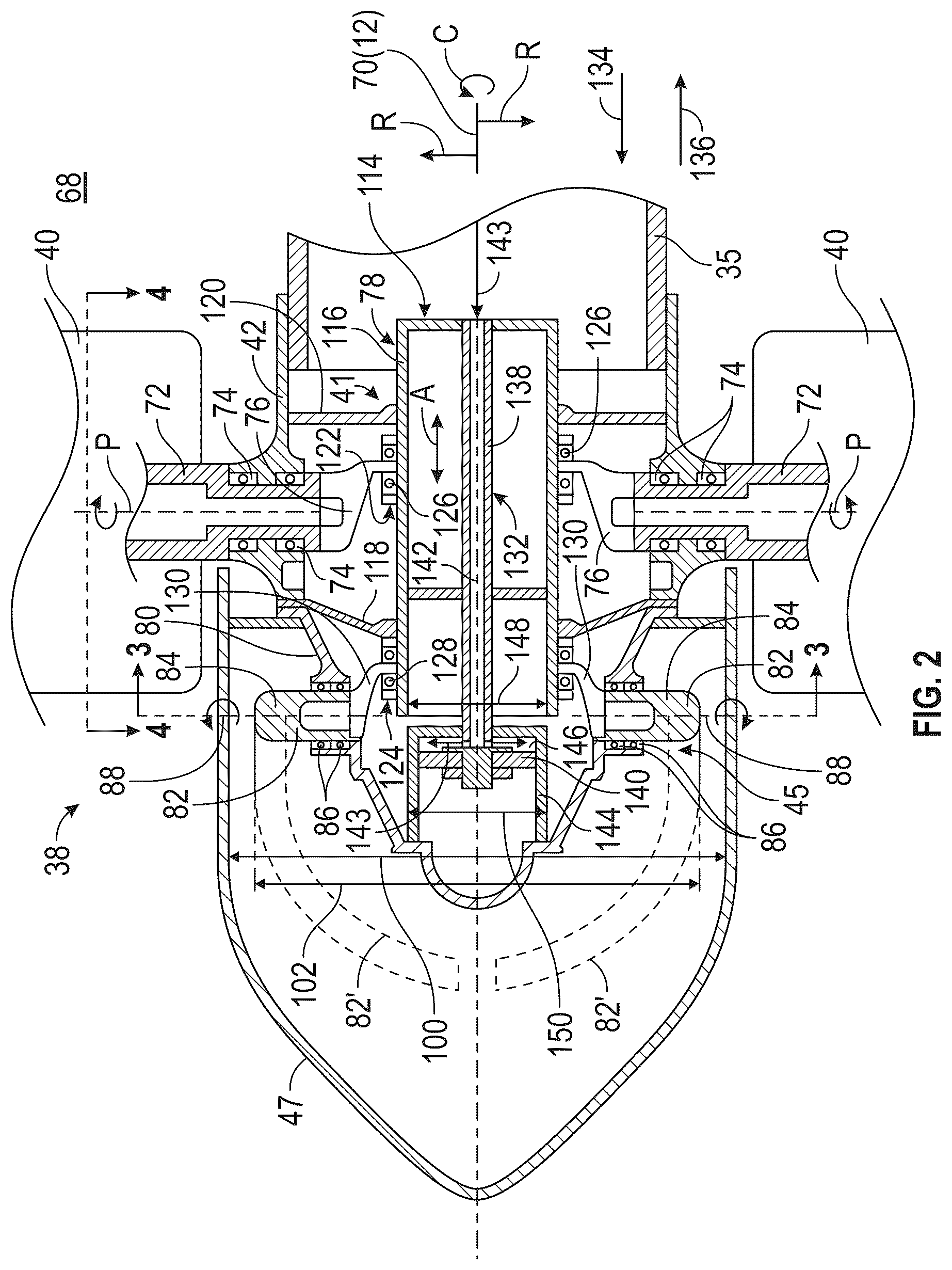 Patent US12492708 Figure 2 – Fan assembly for a gas turbine engine