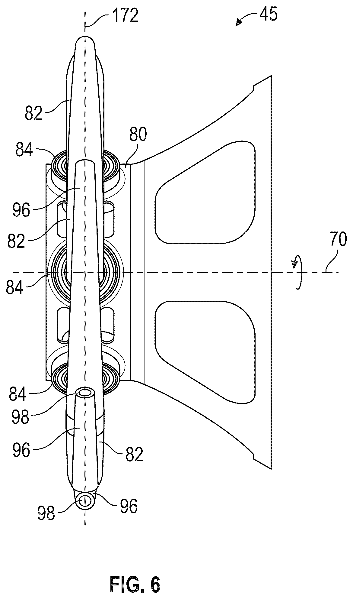 Patent US12492708 Figure 8 – Fan assembly for a gas turbine engine
