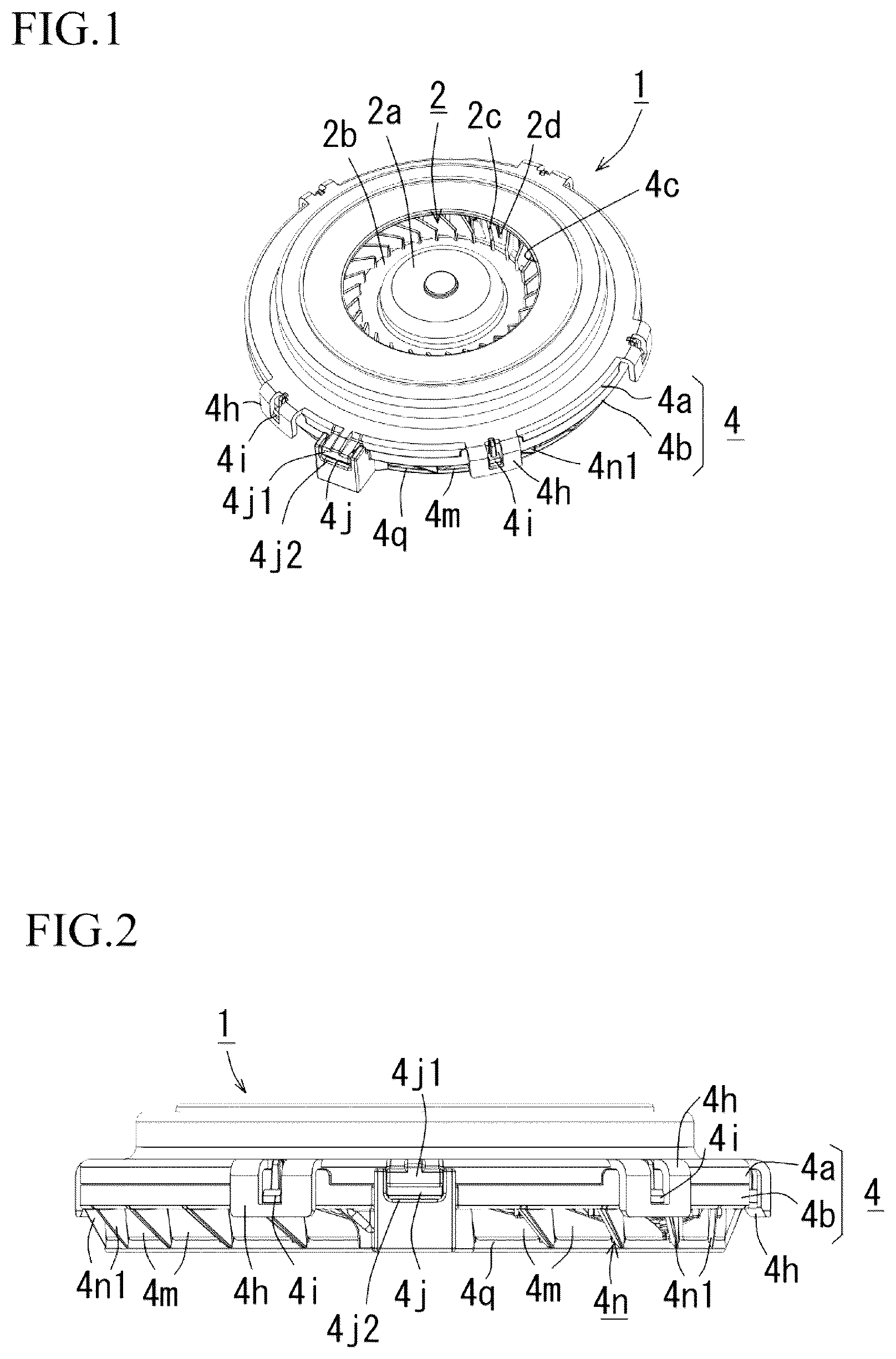 Patent US12492710 Figure 1 – Centrifugal air blower
