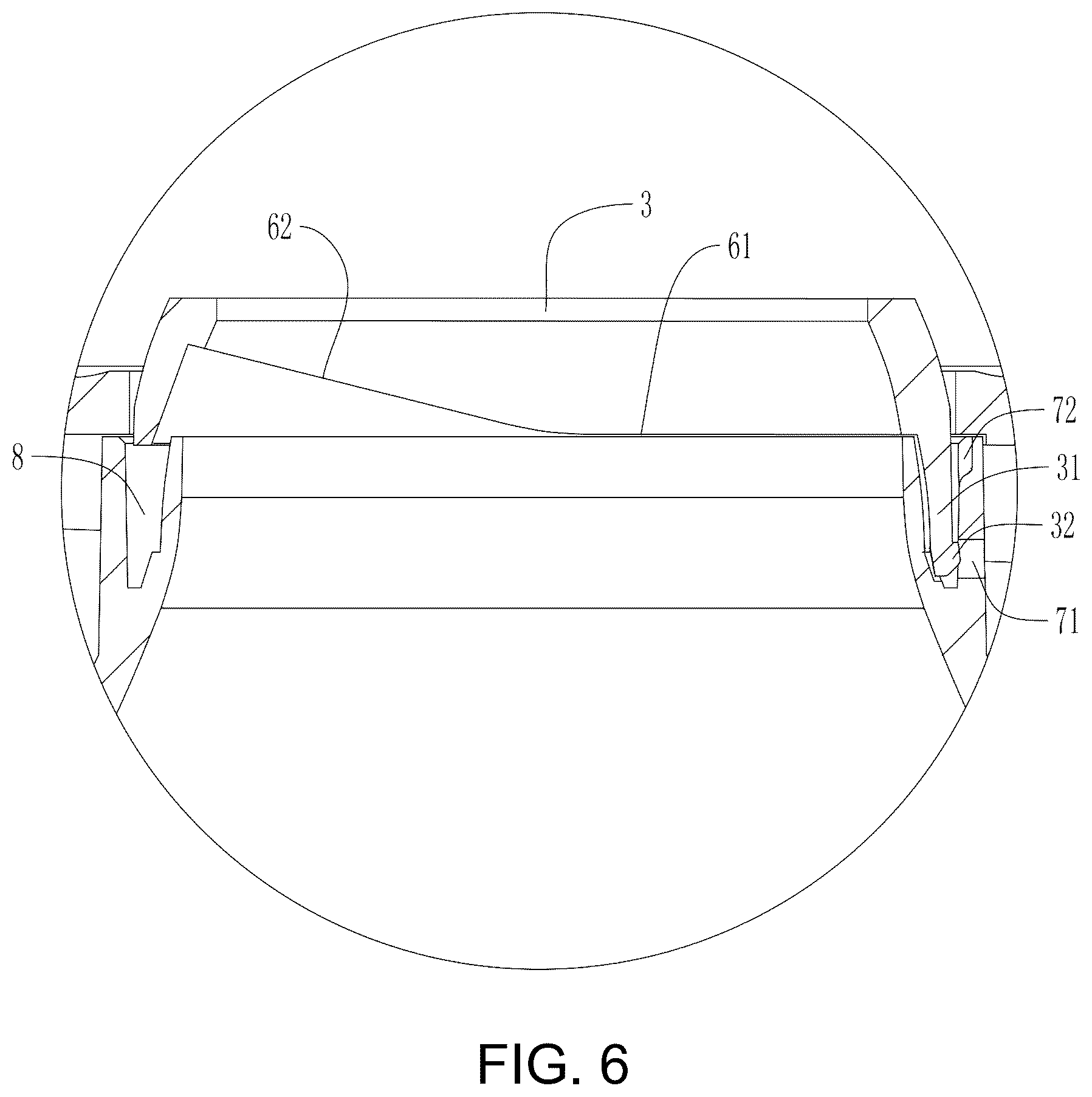 Patent US12492712 Figure 6 – Waist hanging fan
