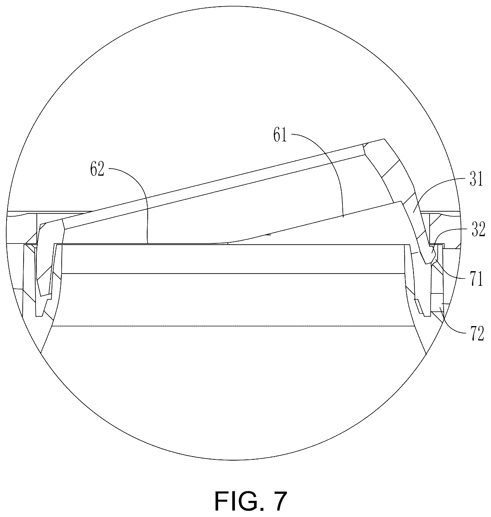 Patent US12492712 Figure 7 – Waist hanging fan