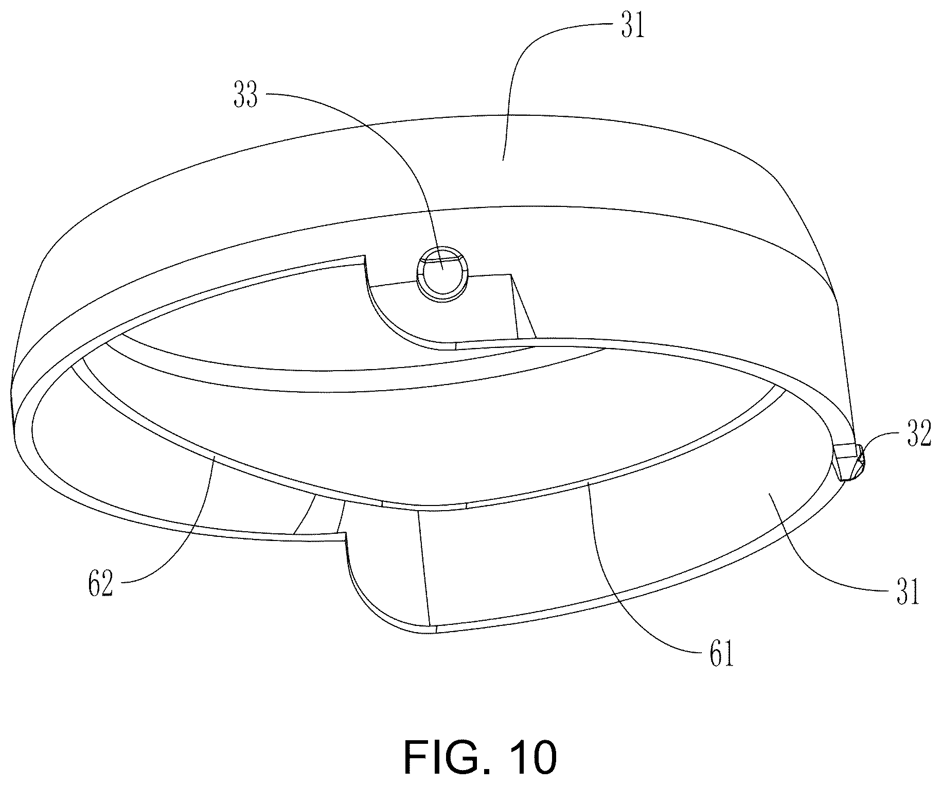Patent US12492712 Figure 10 – Waist hanging fan