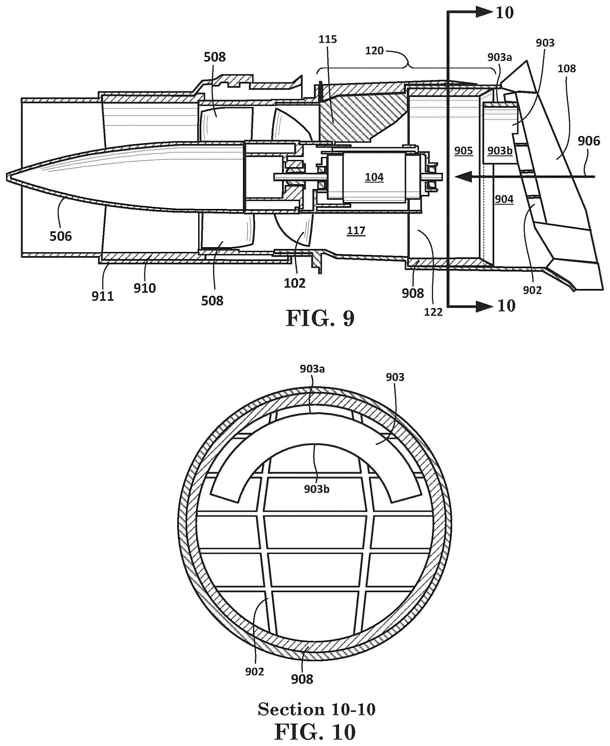 Patent US12492715 Figure 8 – Debris blower with sound attenuation resonator