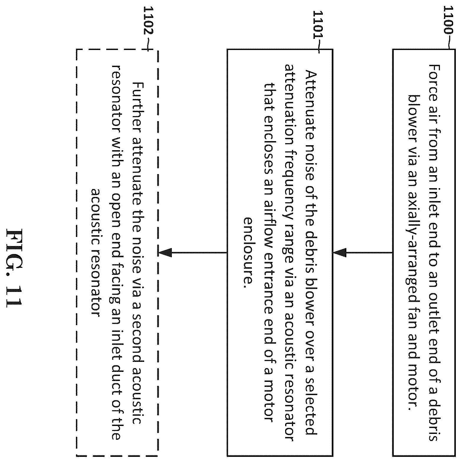 Patent US12492715 Figure 9 – Debris blower with sound attenuation resonator