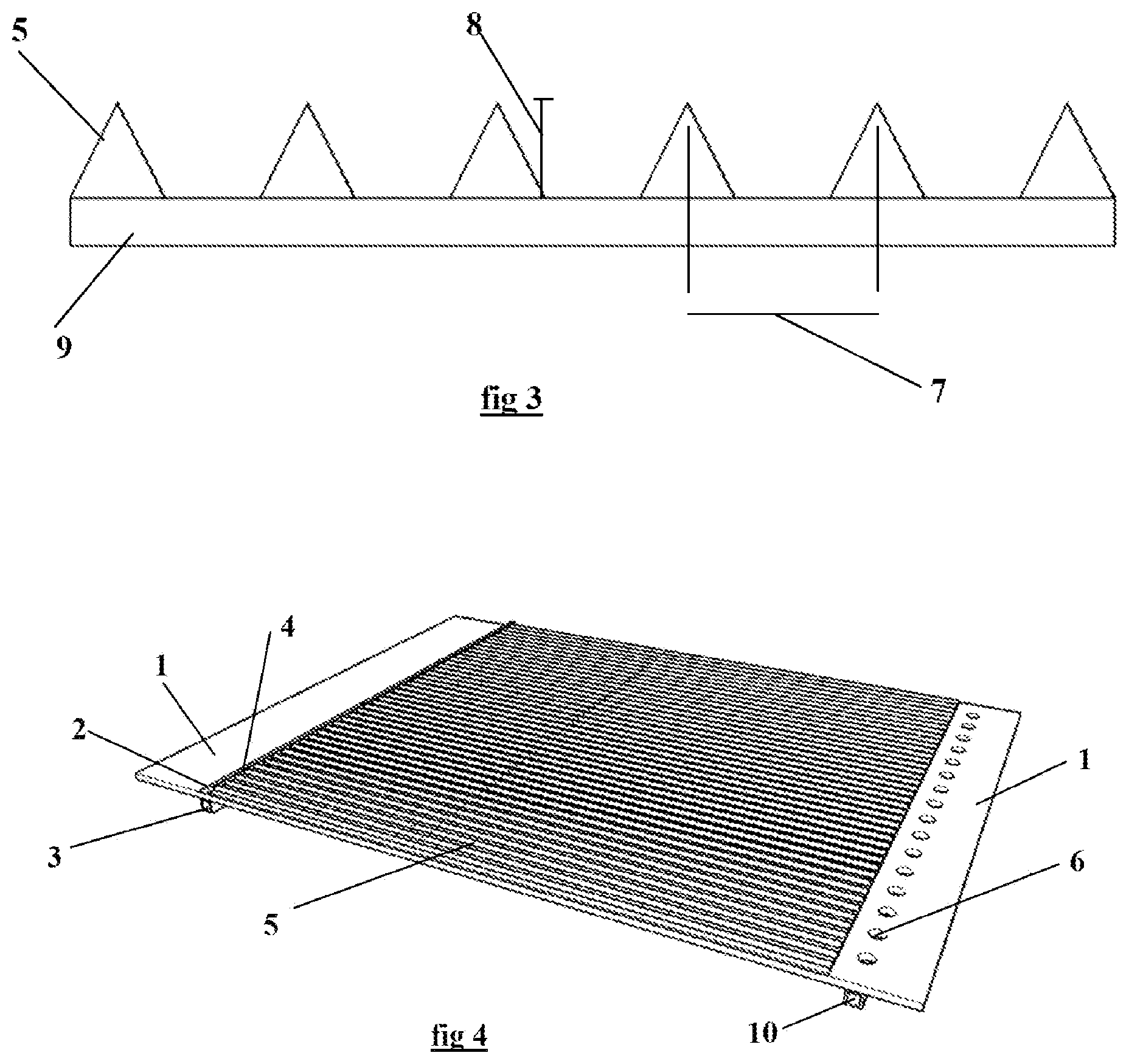 Patent US12492717 Figure 2 – Device to reduce turbulent flow skin friction using carbon dioxide, riblets, and suction holes
