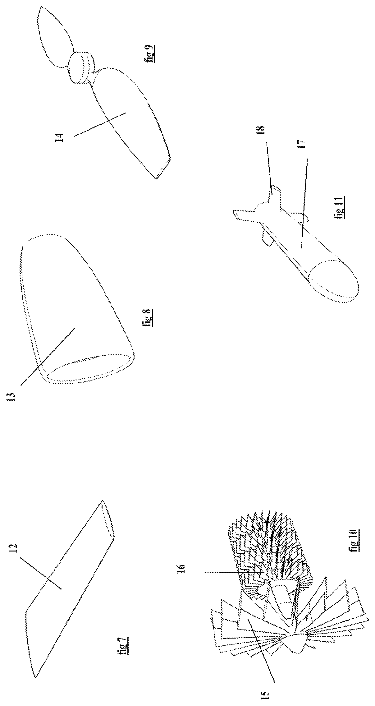 Patent US12492717 Figure 4 – Device to reduce turbulent flow skin friction using carbon dioxide, riblets, and suction holes