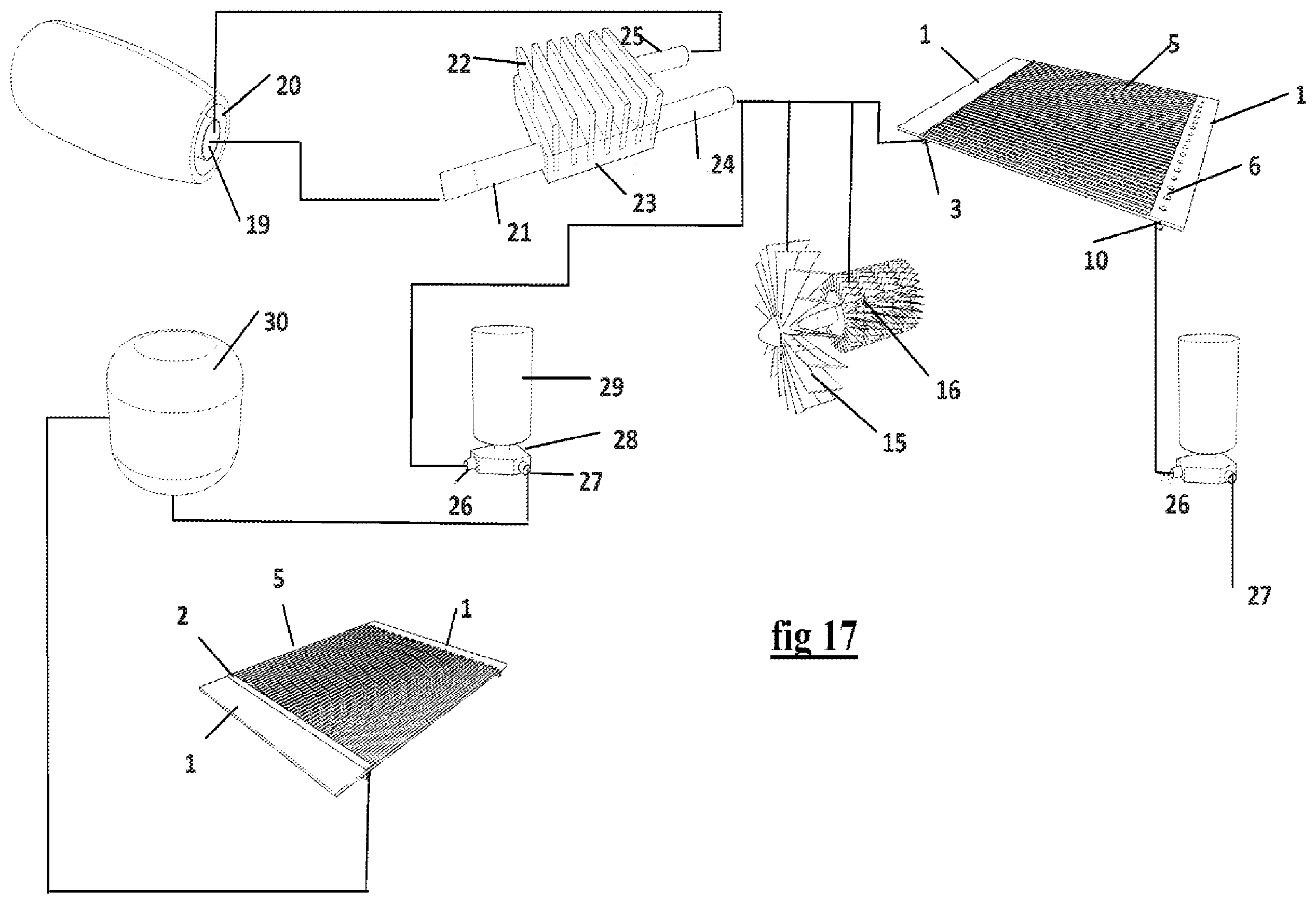 Patent US12492717 Figure 6 – Device to reduce turbulent flow skin friction using carbon dioxide, riblets, and suction holes