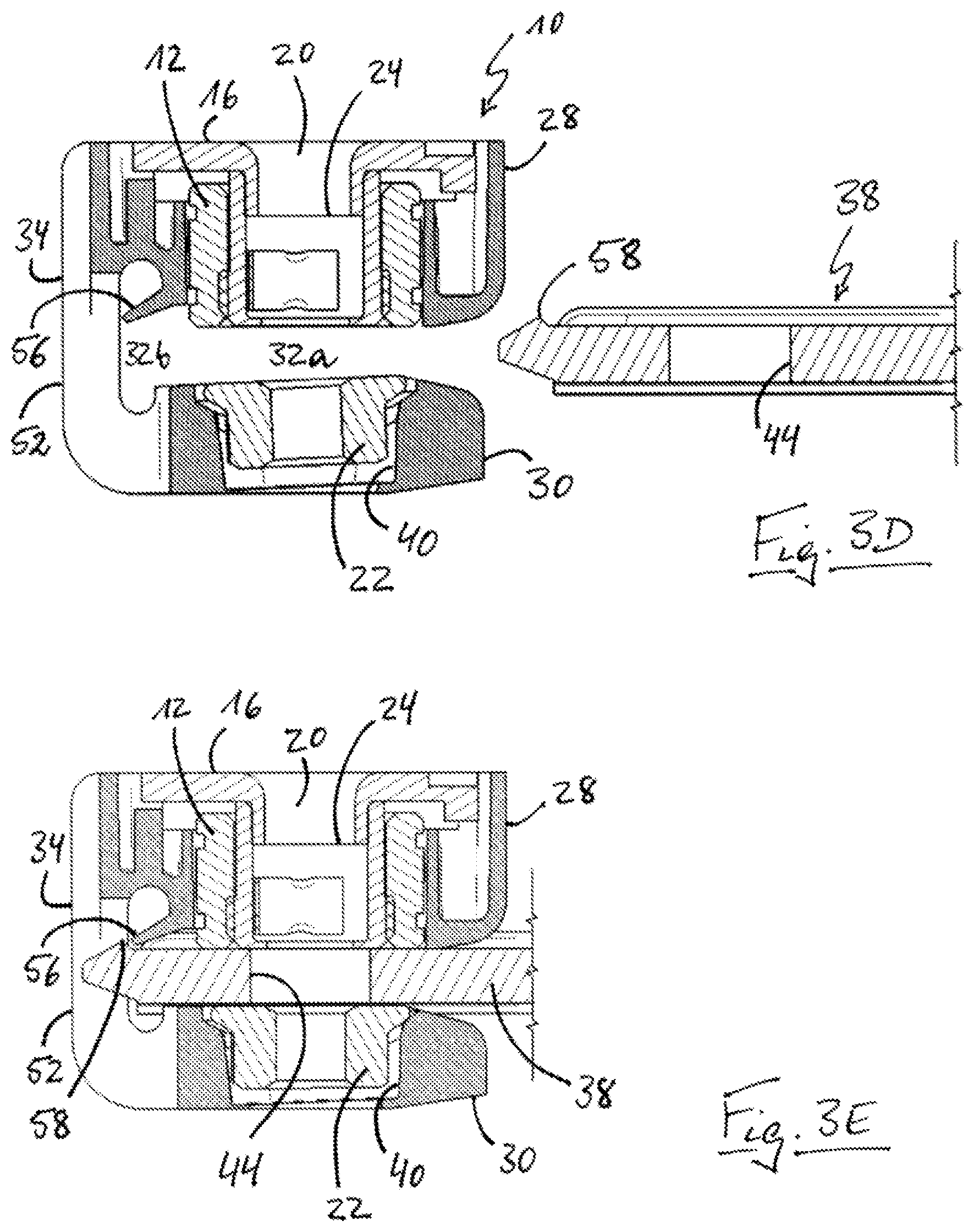 Patent US12492719 Figure 5 – Tolerance compensation device
