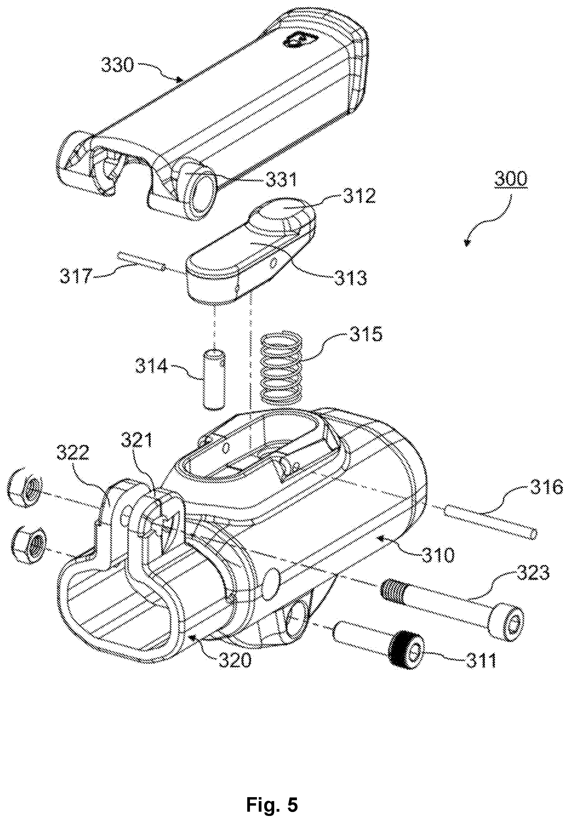 Patent US12492720 Figure 5 – Extending pole clamping device