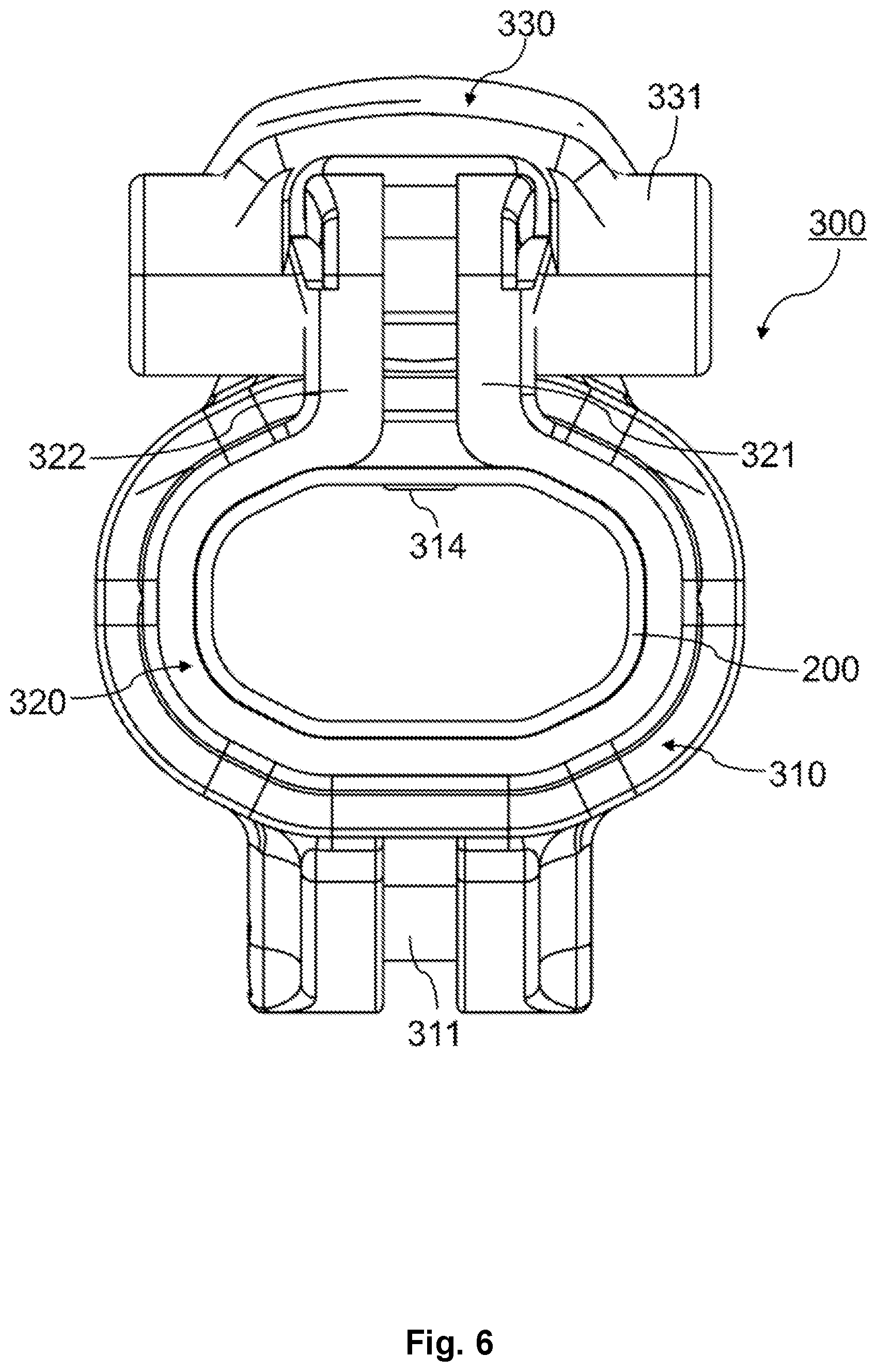 Patent US12492720 Figure 6 – Extending pole clamping device