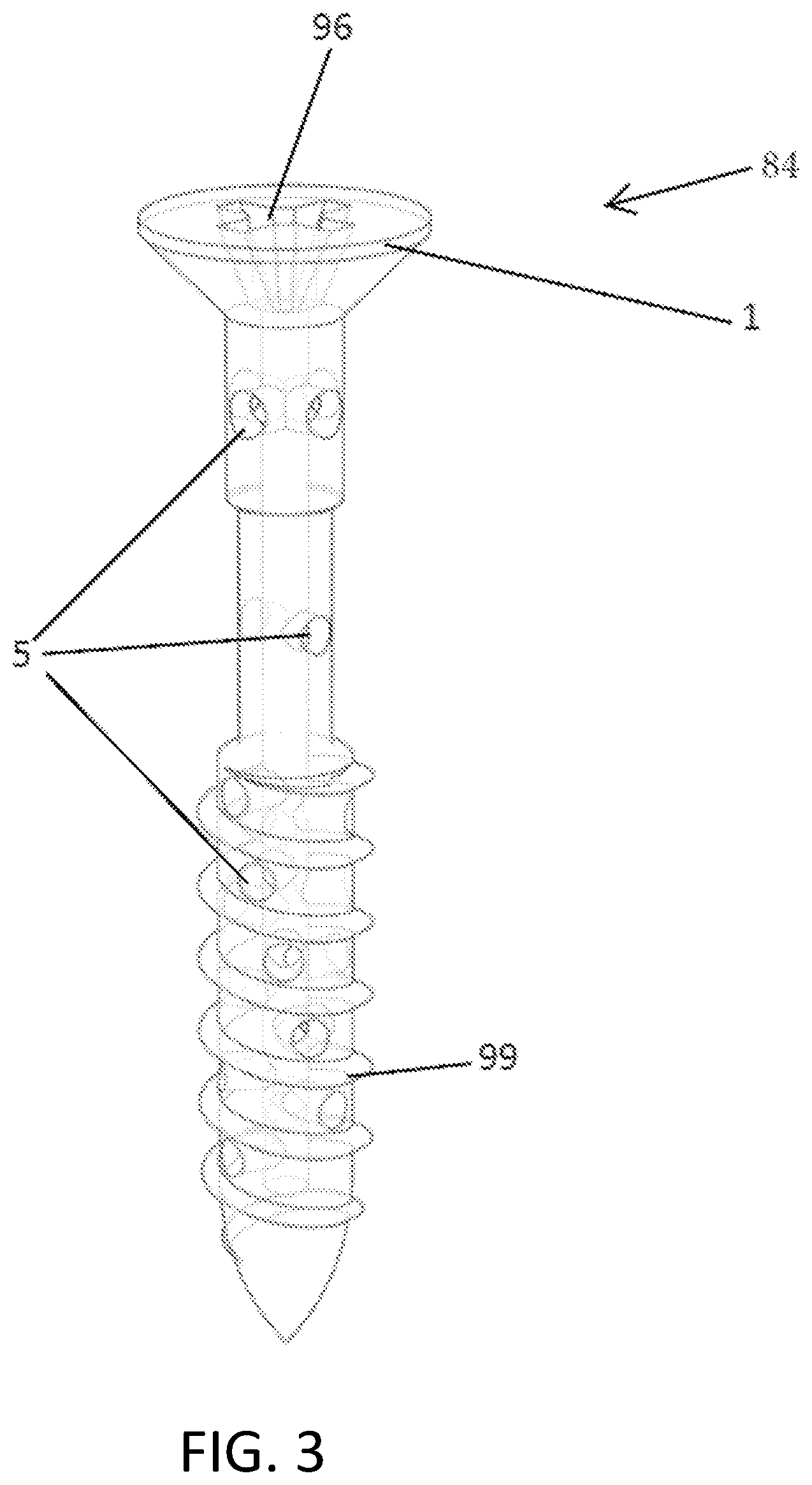 Patent US12492721 Figure 3 – Leveling fastener with expandable rivet