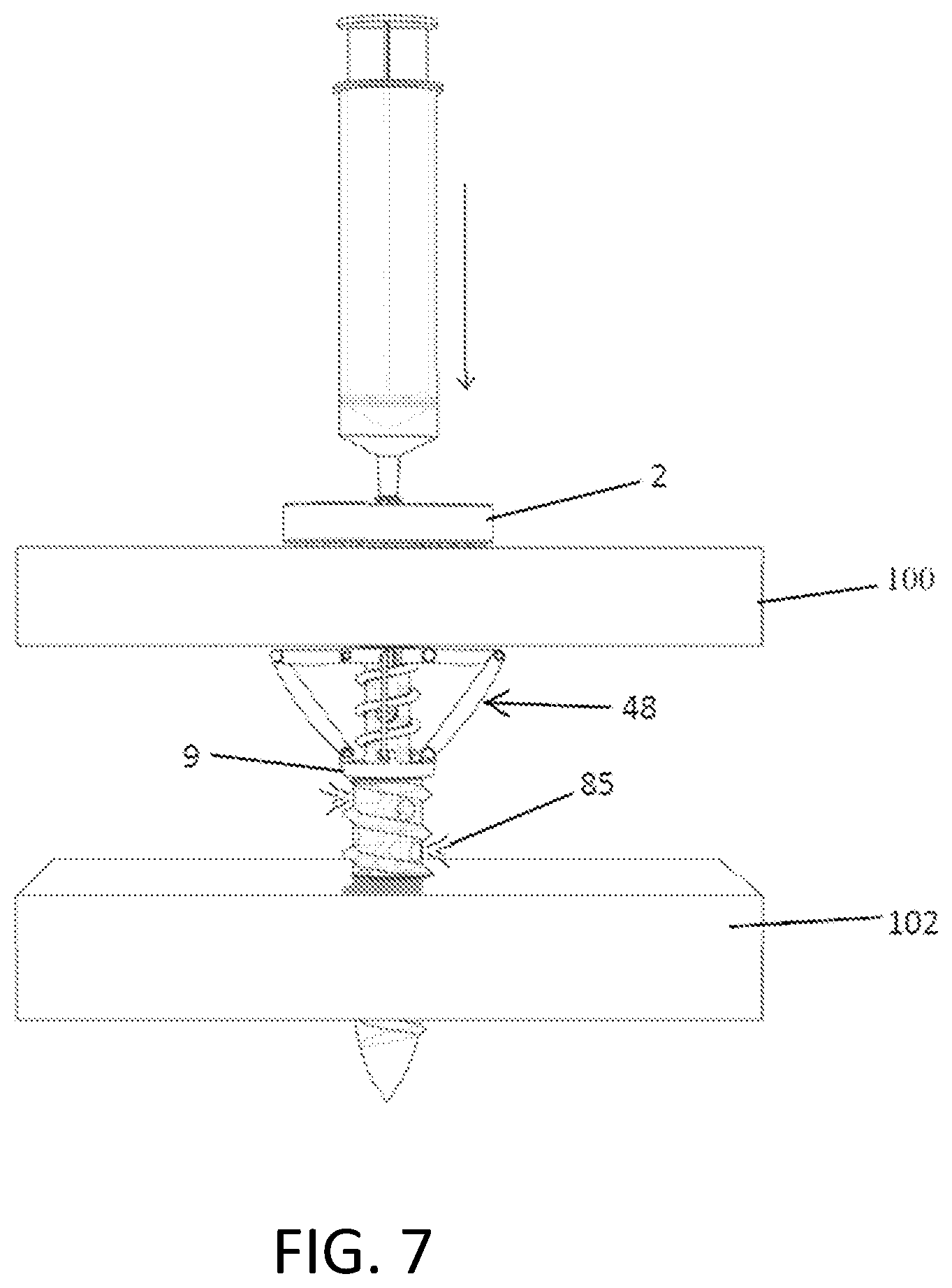 Patent US12492721 Figure 5 – Leveling fastener with expandable rivet